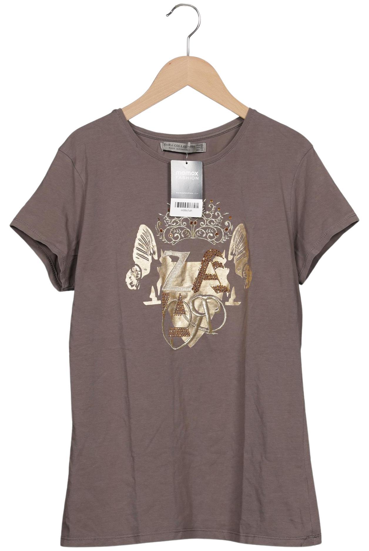 

Zara Damen T-Shirt, grau, Gr. 44