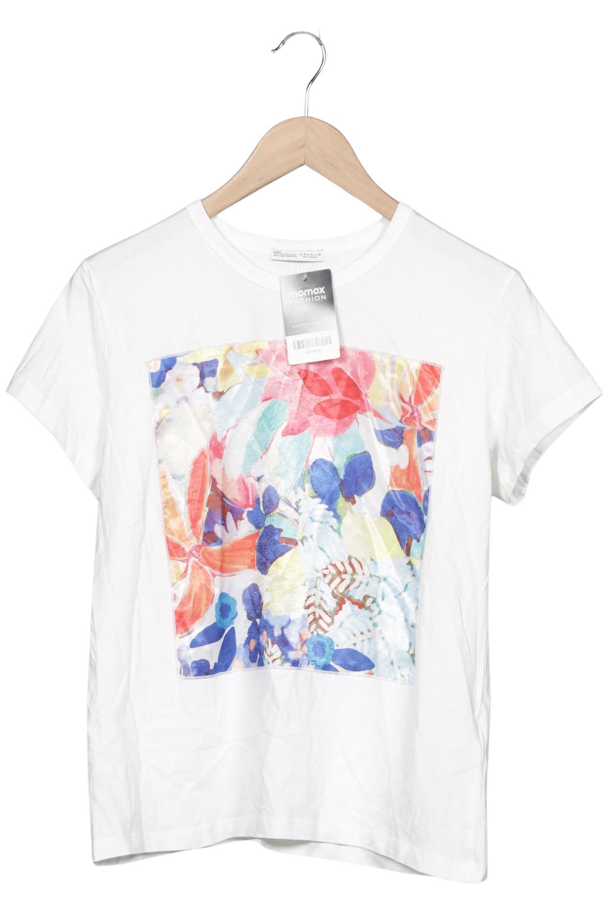 

Zara Damen T-Shirt, mehrfarbig, Gr. 38