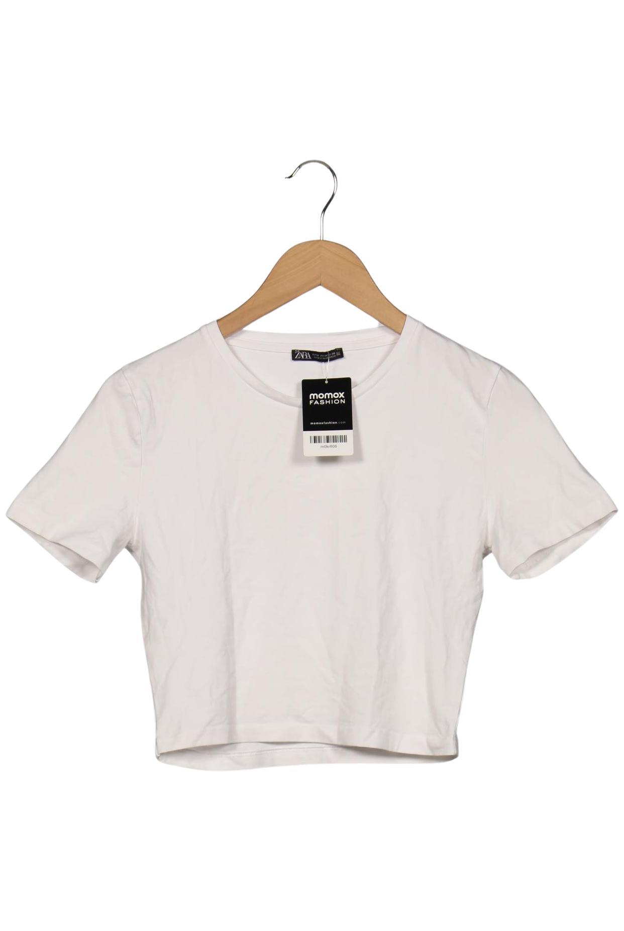 

Zara Damen T-Shirt, weiß, Gr. 38