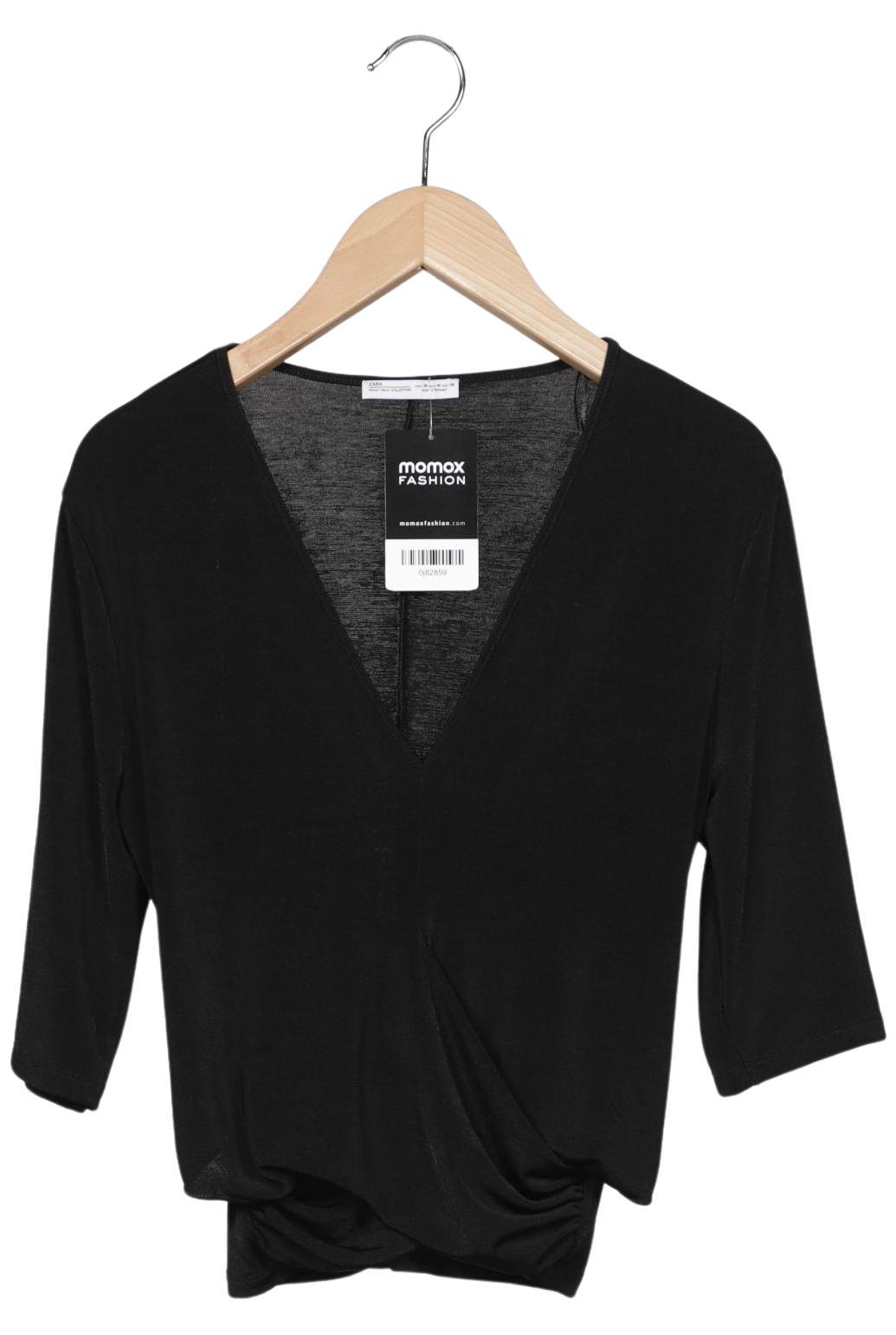 

Zara Damen T-Shirt, schwarz, Gr. 38