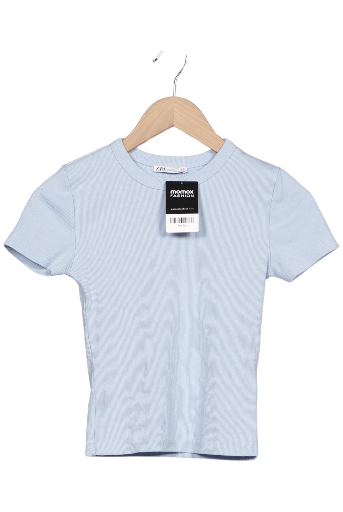 

Zara Damen T-Shirt, hellblau, Gr. 36