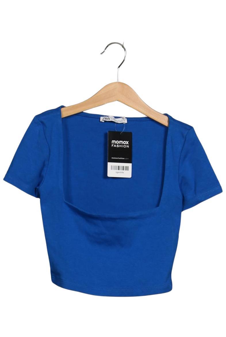 

Zara Damen T-Shirt, blau, Gr. 36