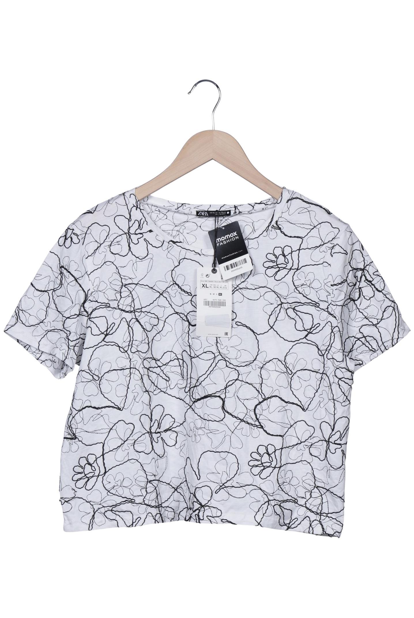 

Zara Damen T-Shirt, weiß, Gr. 44