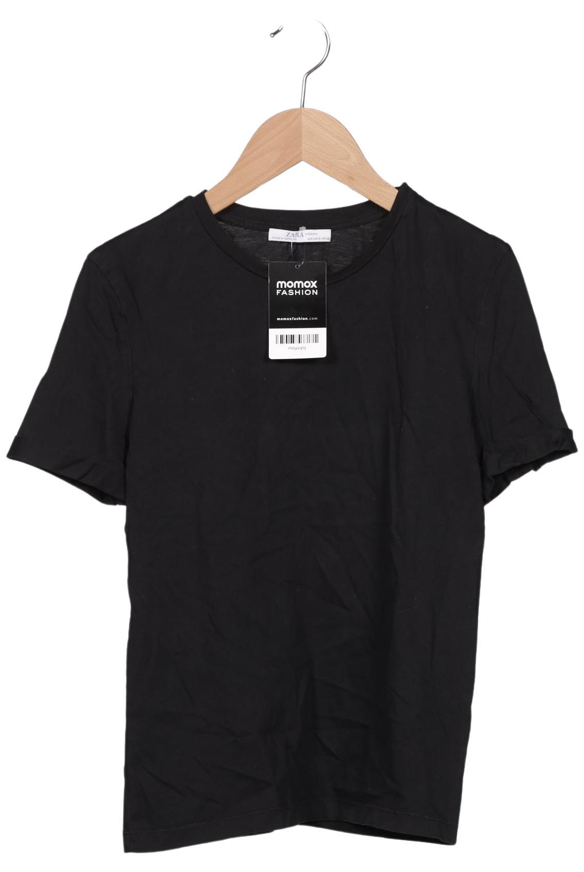 

Zara Damen T-Shirt, schwarz, Gr. 36