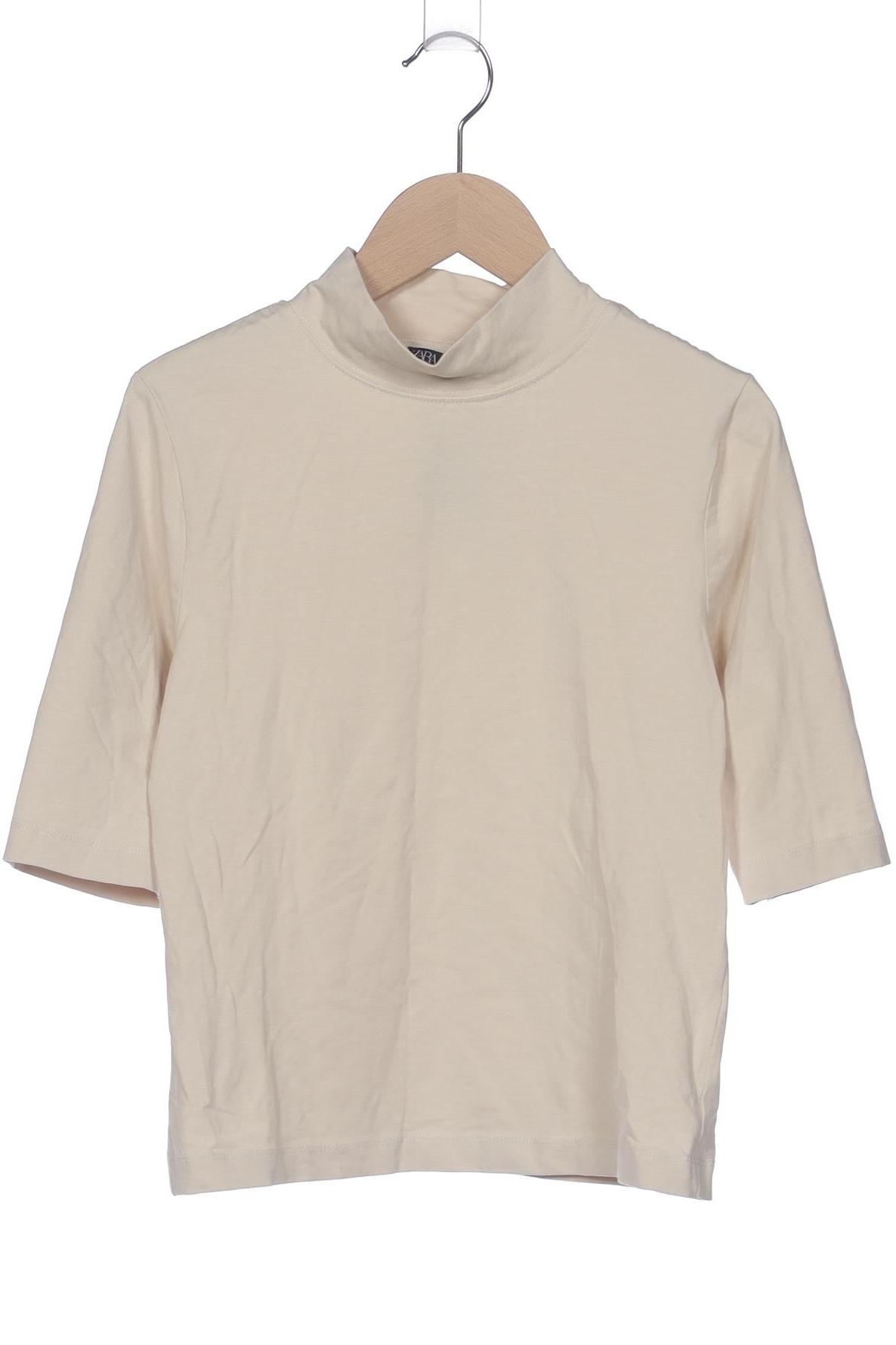 

Zara Damen T-Shirt, beige, Gr. 36