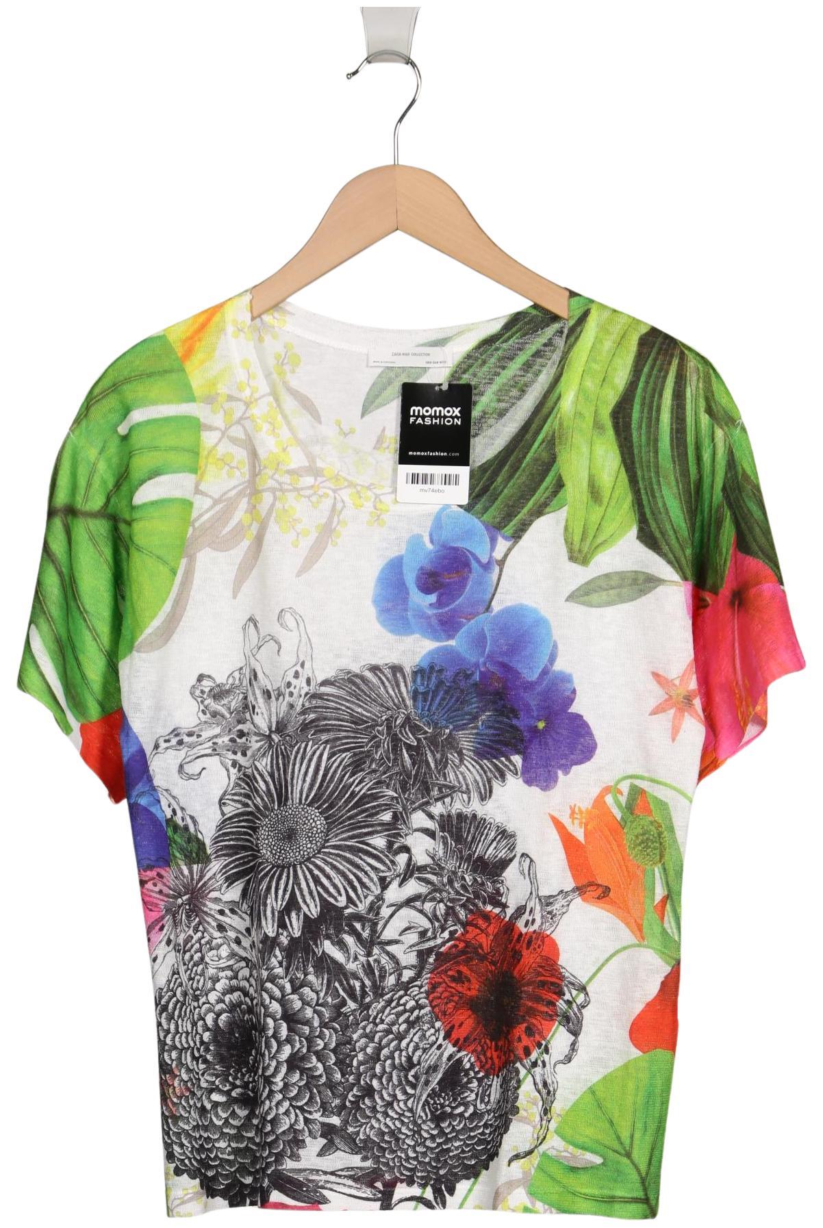 

Zara Damen T-Shirt, mehrfarbig, Gr. 38