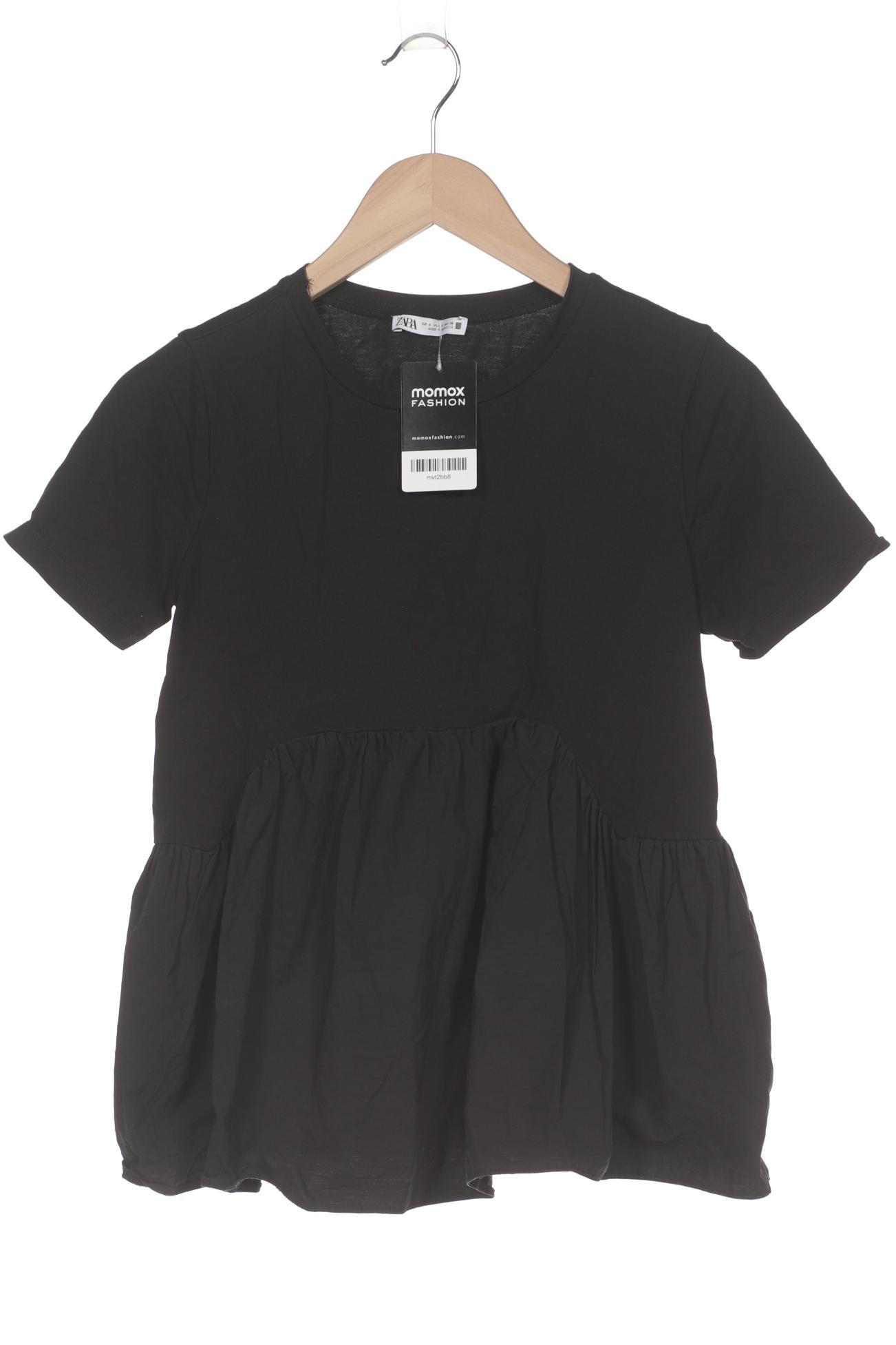 

Zara Damen T-Shirt, schwarz, Gr. 36