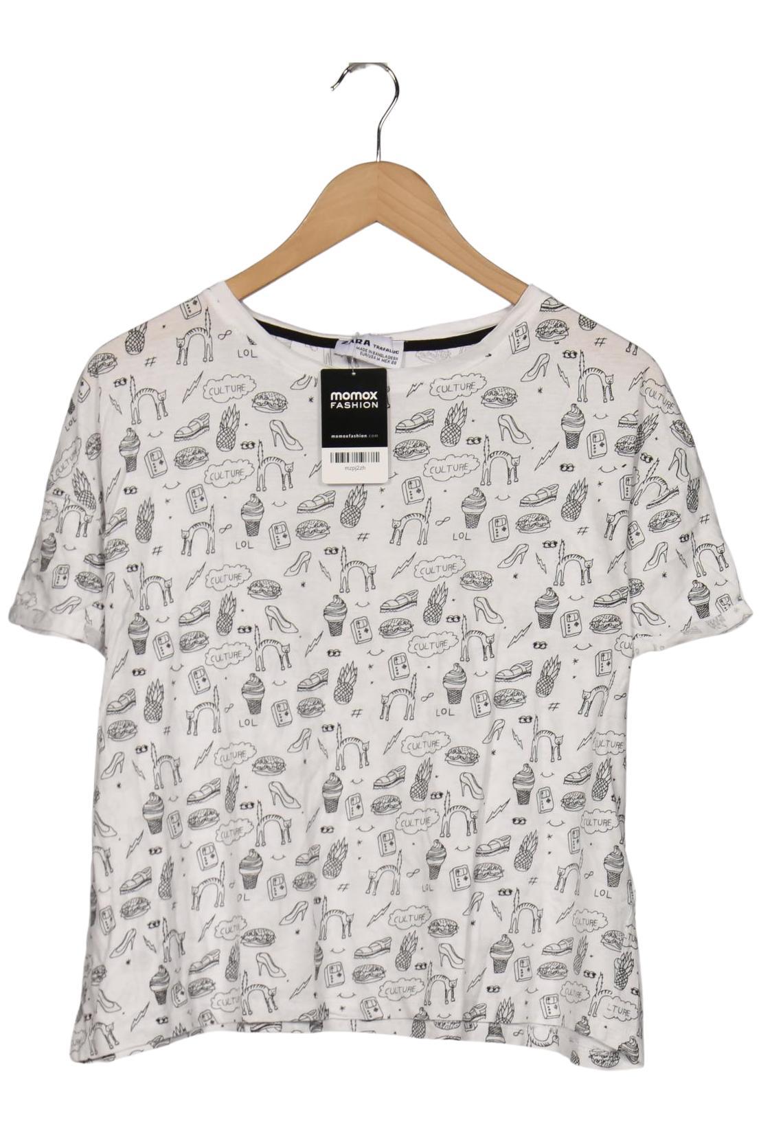 

Zara Damen T-Shirt, weiß, Gr. 38
