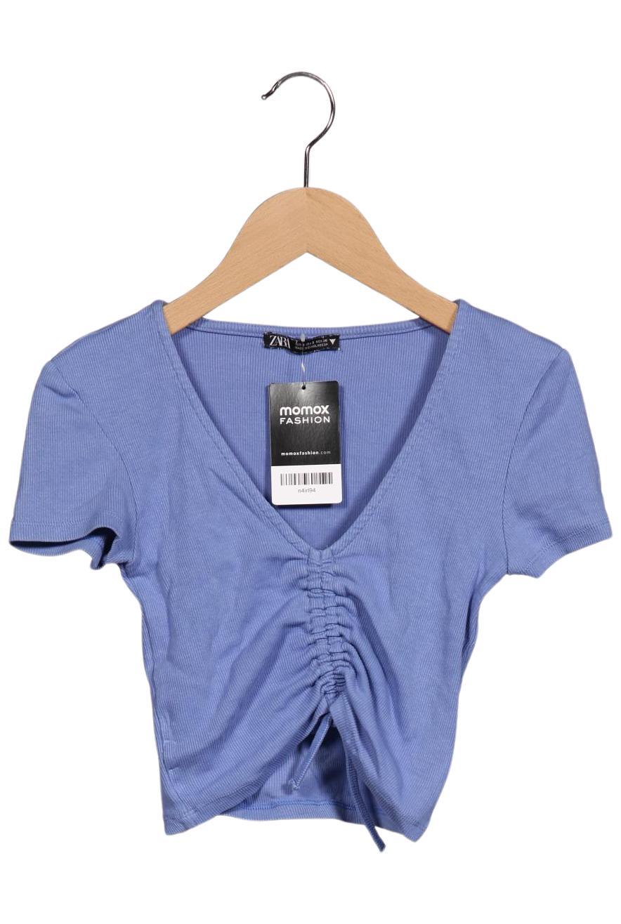 

Zara Damen T-Shirt, blau, Gr. 36