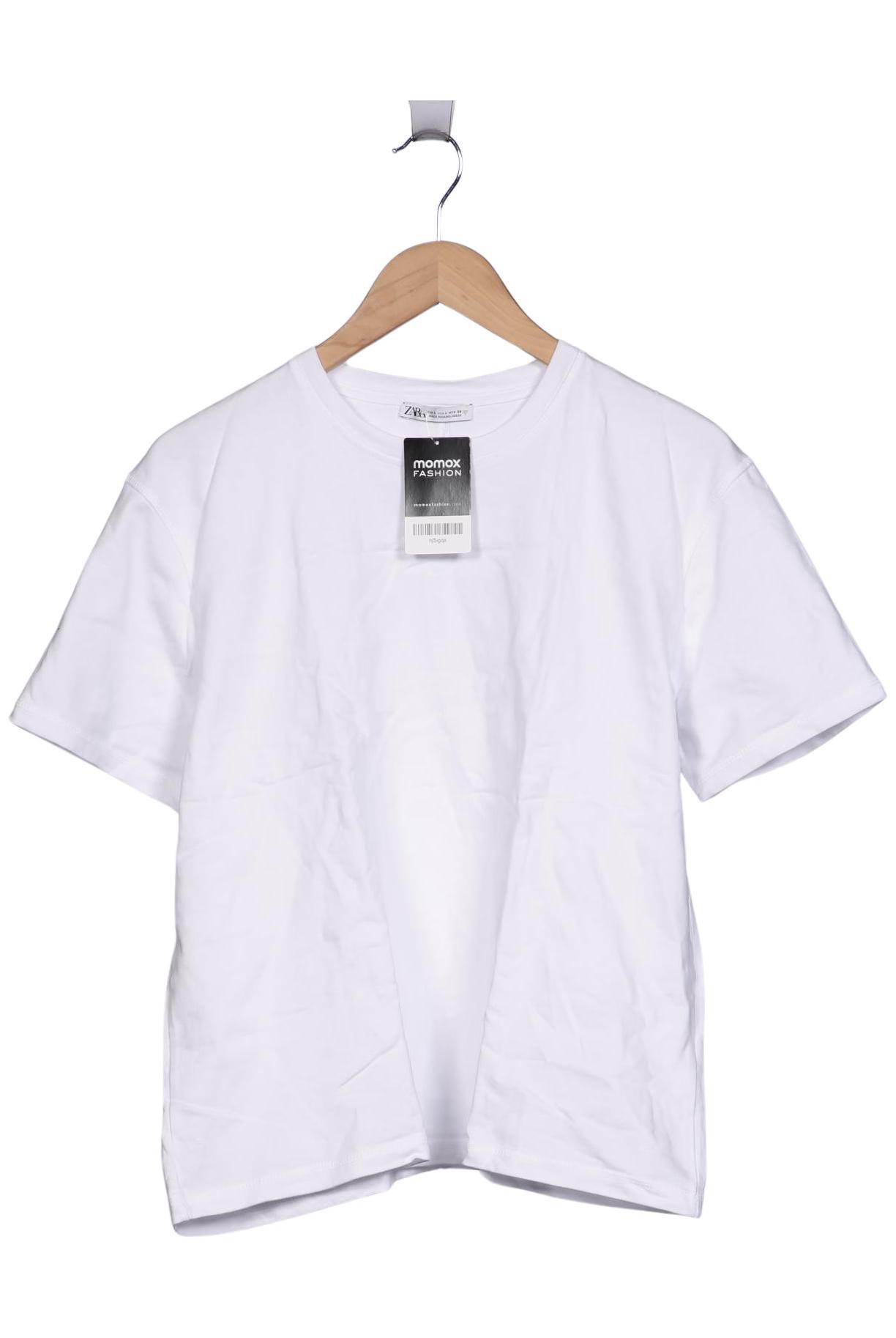 

Zara Damen T-Shirt, weiß, Gr. 42