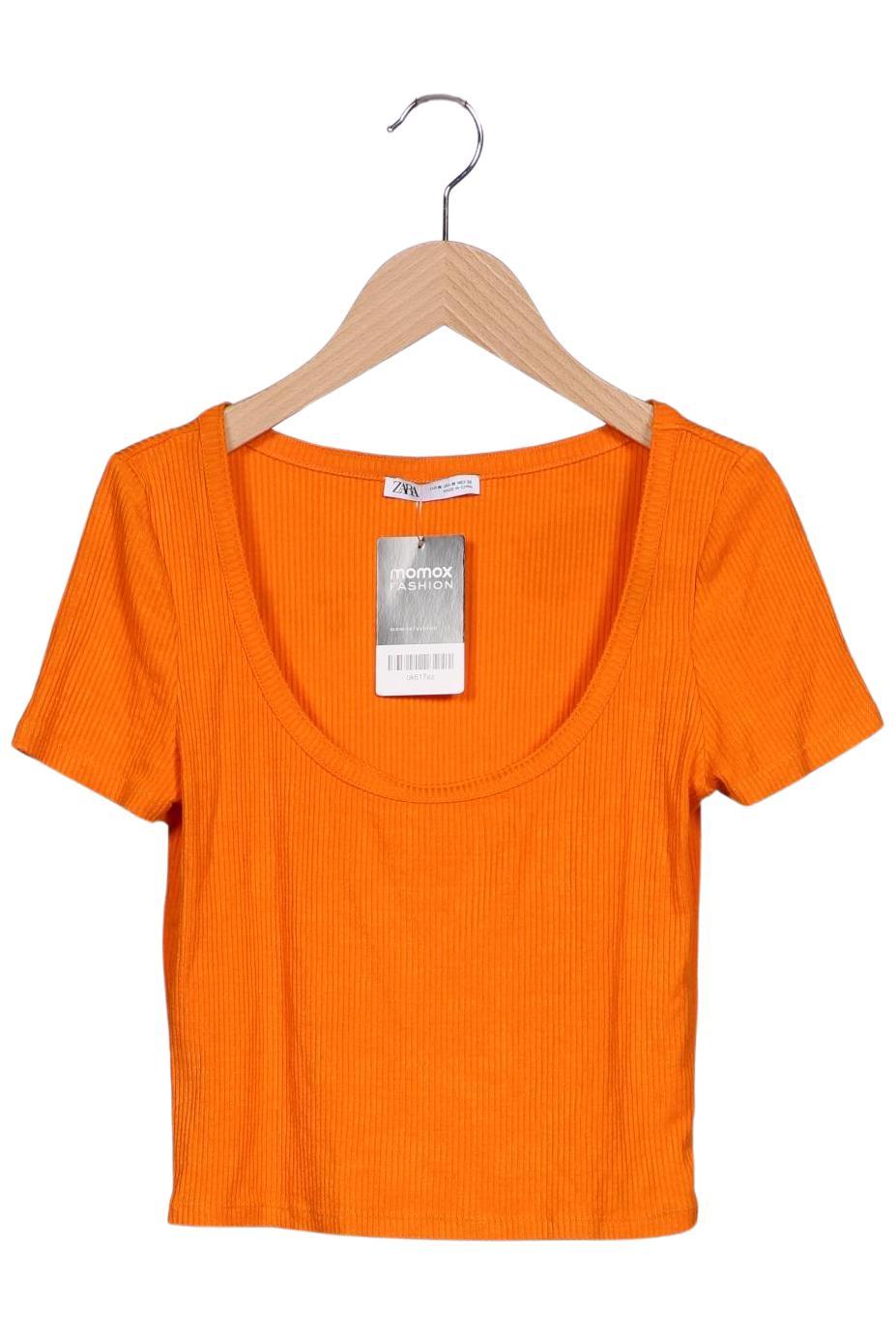 

Zara Damen T-Shirt, orange, Gr. 38