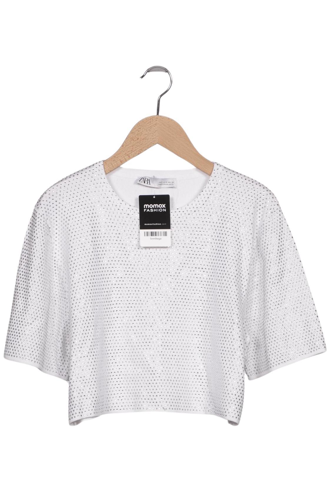 

Zara Damen T-Shirt, weiß, Gr. 36