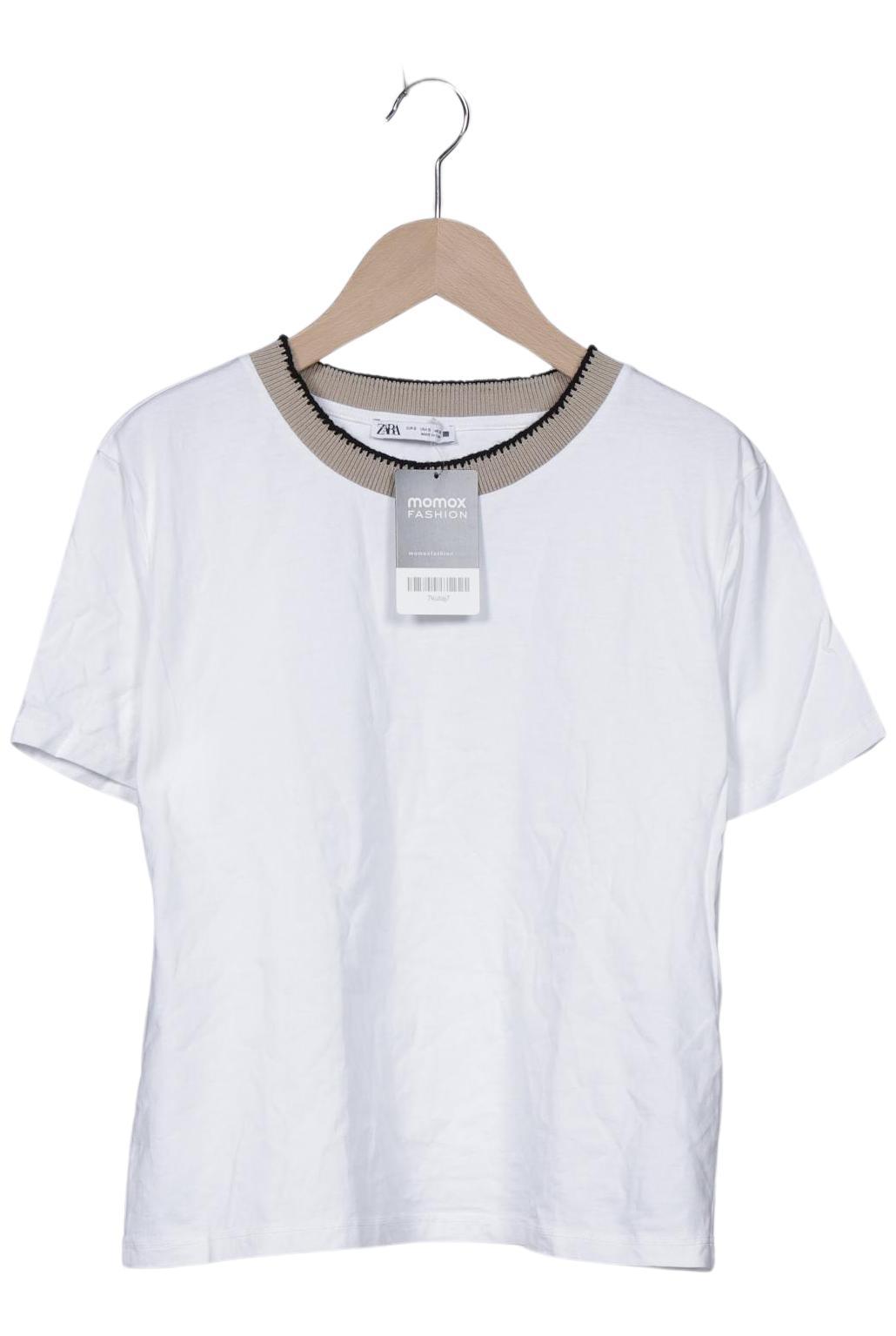 

Zara Damen T-Shirt, weiß, Gr. 36