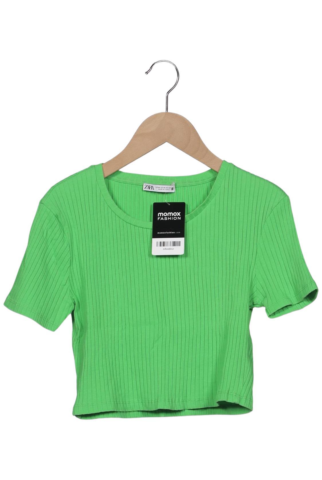 

Zara Damen T-Shirt, grün, Gr. 38