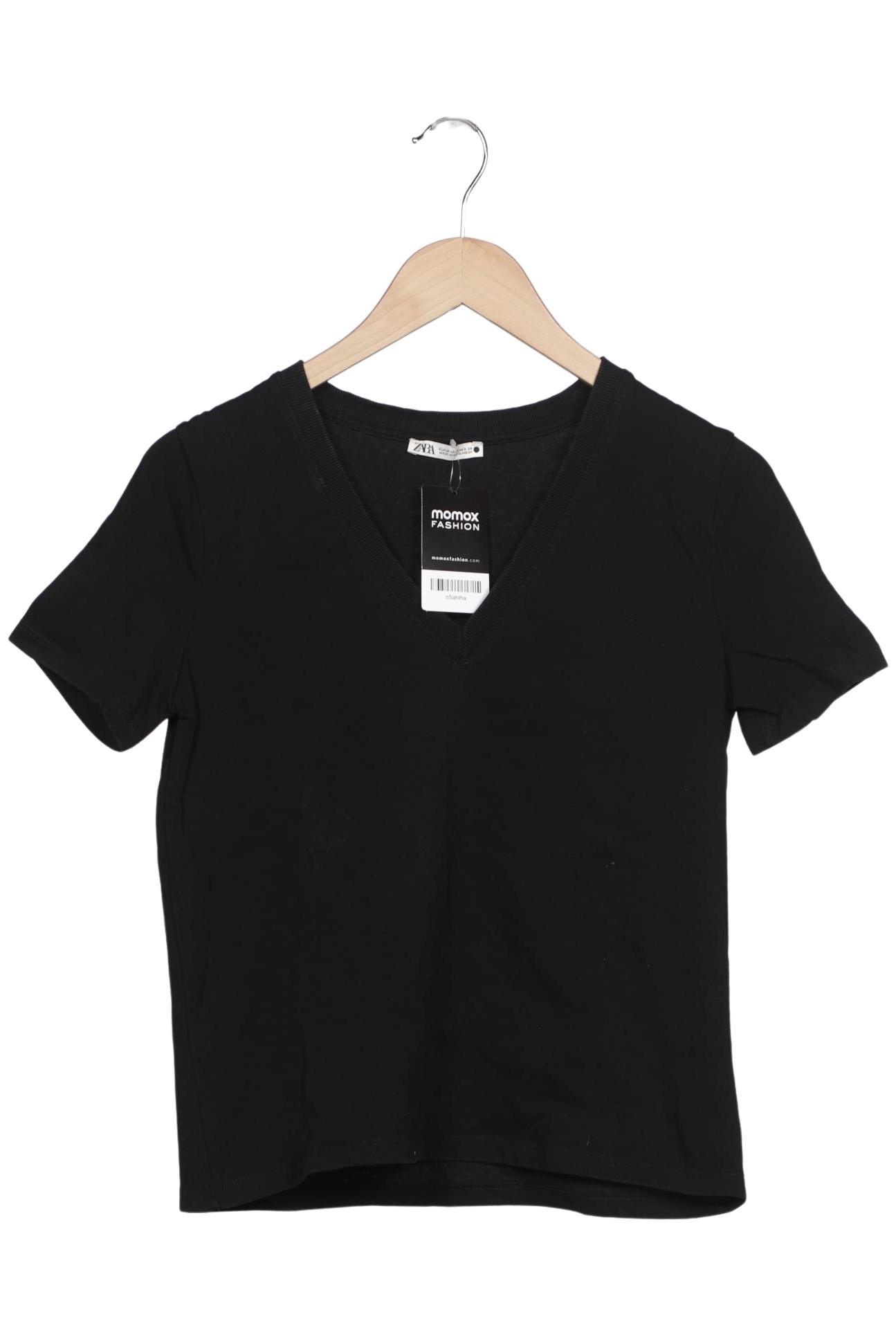 

Zara Damen T-Shirt, schwarz, Gr. 38