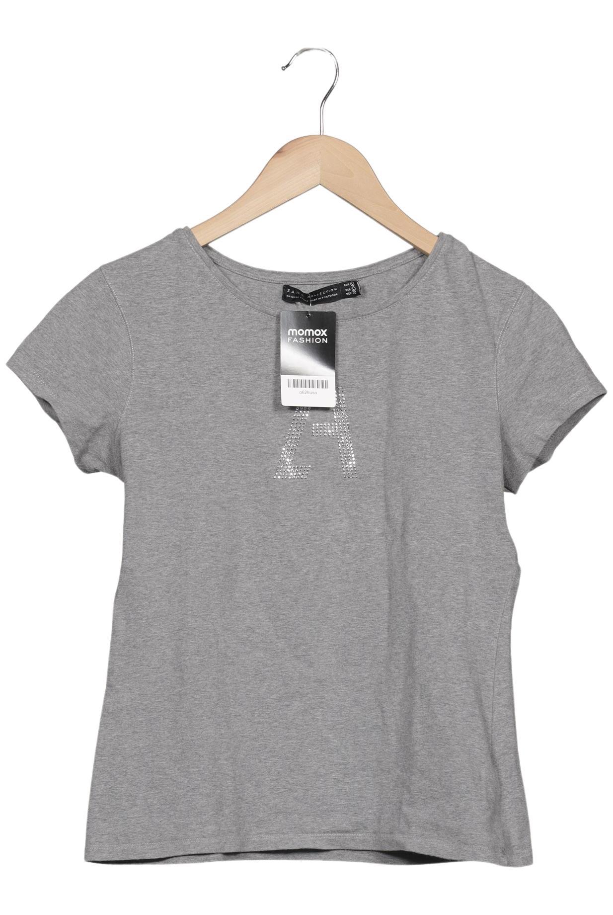 

Zara Damen T-Shirt, grau, Gr. 42