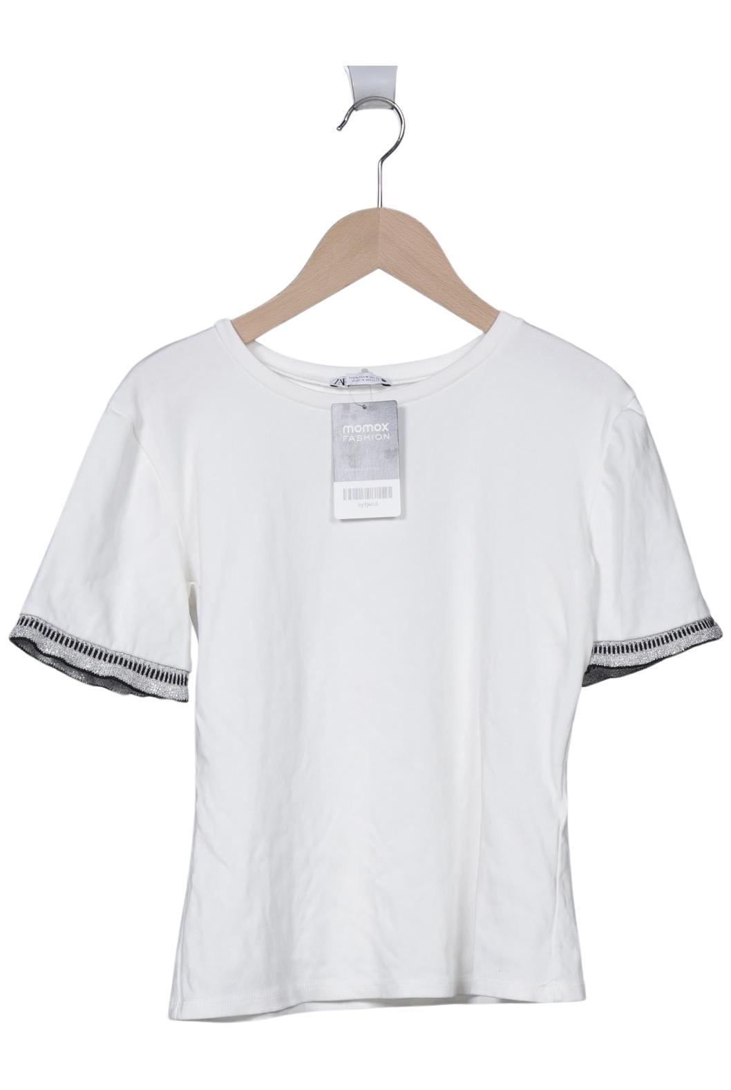 

Zara Damen T-Shirt, weiß, Gr. 38