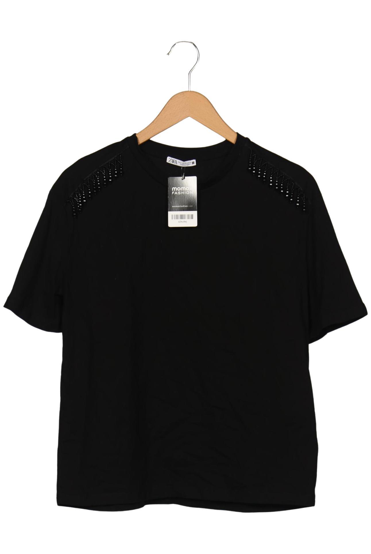 

Zara Damen T-Shirt, schwarz, Gr. 38