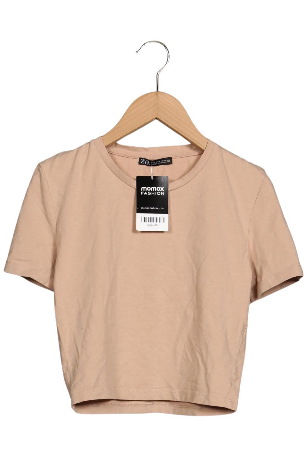 

Zara Damen T-Shirt, beige, Gr. 36