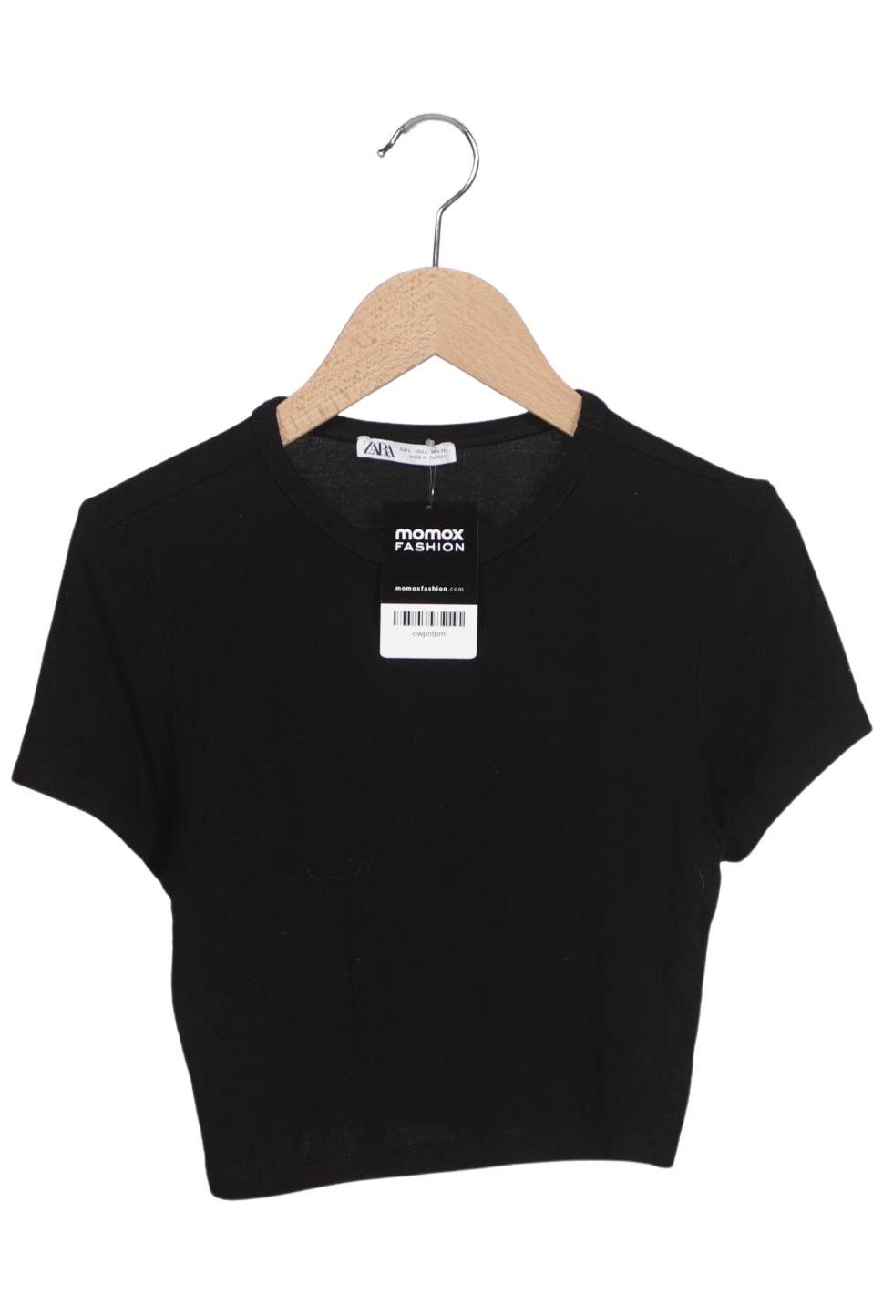 

Zara Damen T-Shirt, schwarz, Gr. 42