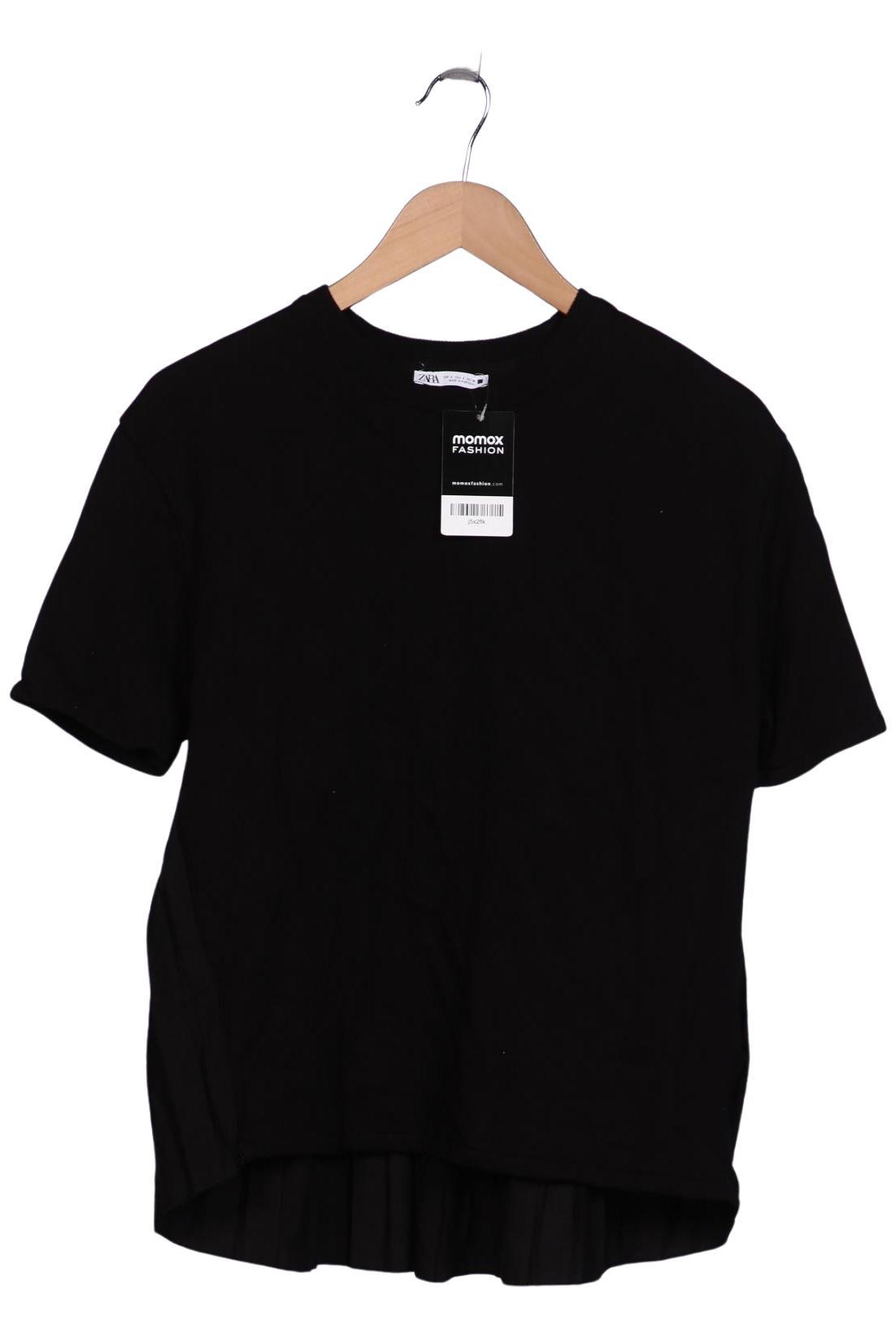 

Zara Damen T-Shirt, schwarz, Gr. 36