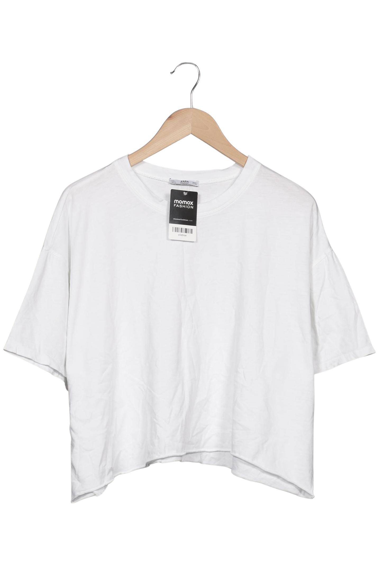 

Zara Damen T-Shirt, weiß, Gr. 42
