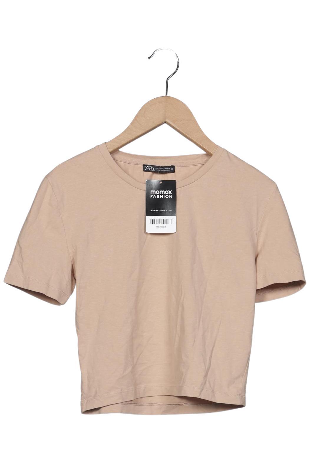 

Zara Damen T-Shirt, beige, Gr. 36
