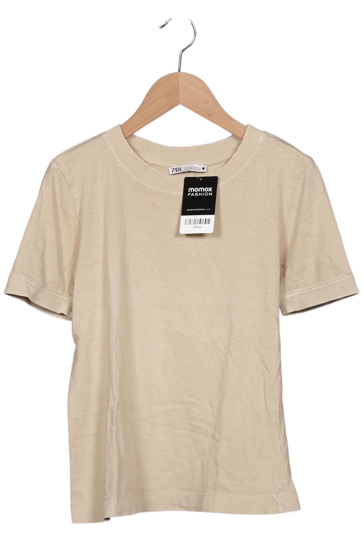 

Zara Damen T-Shirt, beige, Gr. 36