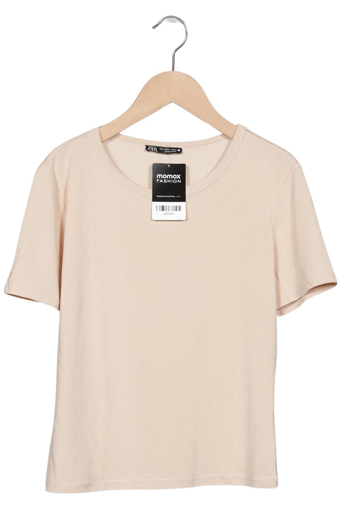 

Zara Damen T-Shirt, beige, Gr. 38