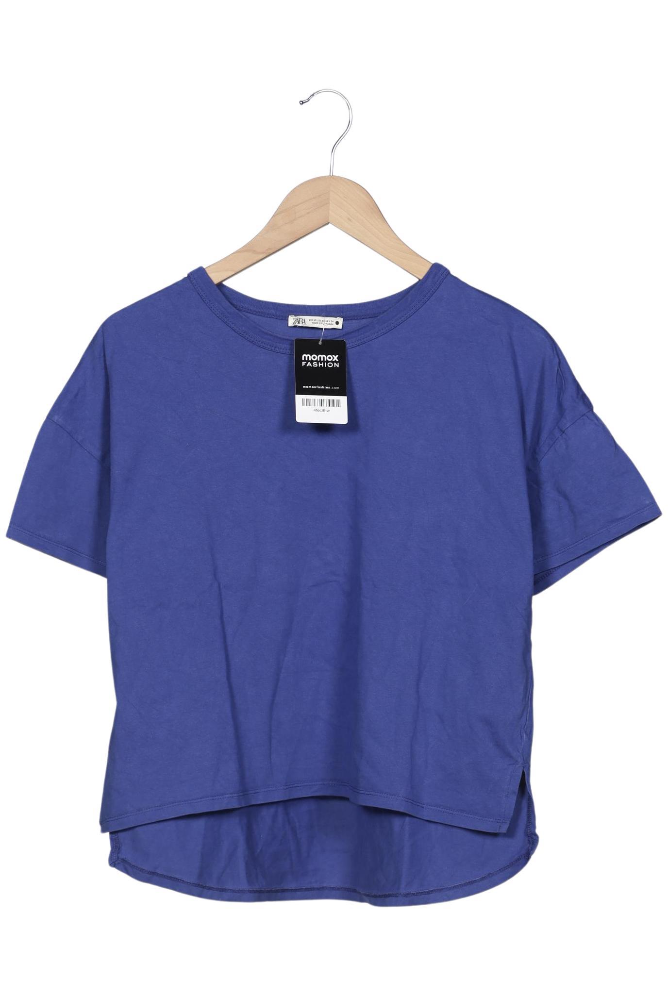

Zara Damen T-Shirt, blau, Gr. 34