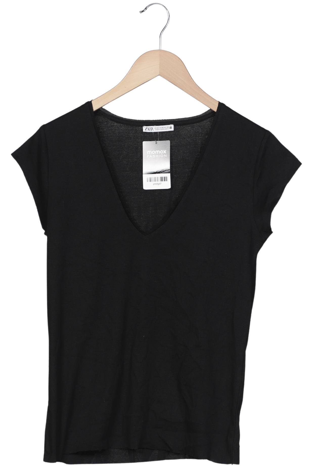 

Zara Damen T-Shirt, schwarz, Gr. 38
