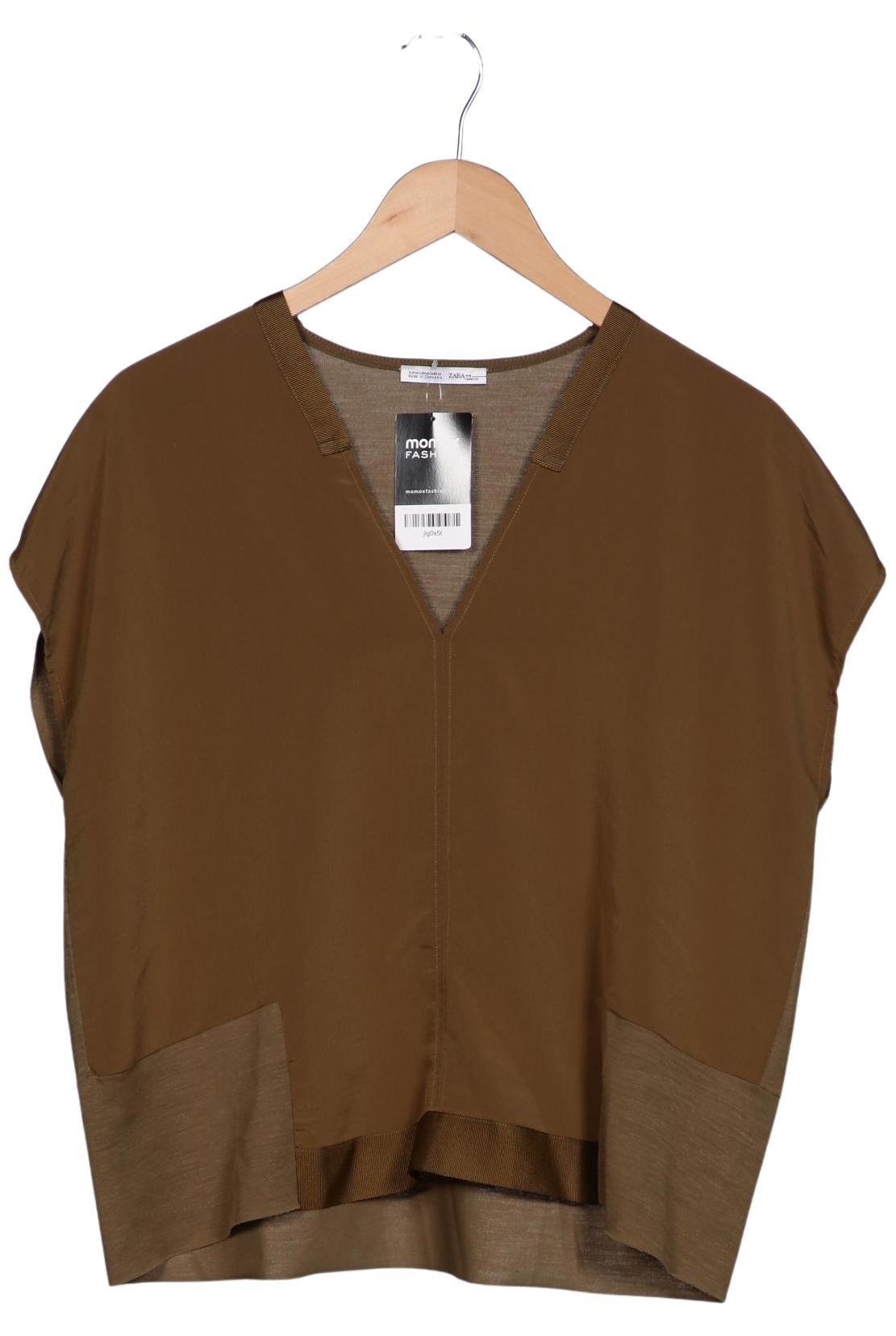 

Zara Damen T-Shirt, grün, Gr. 38