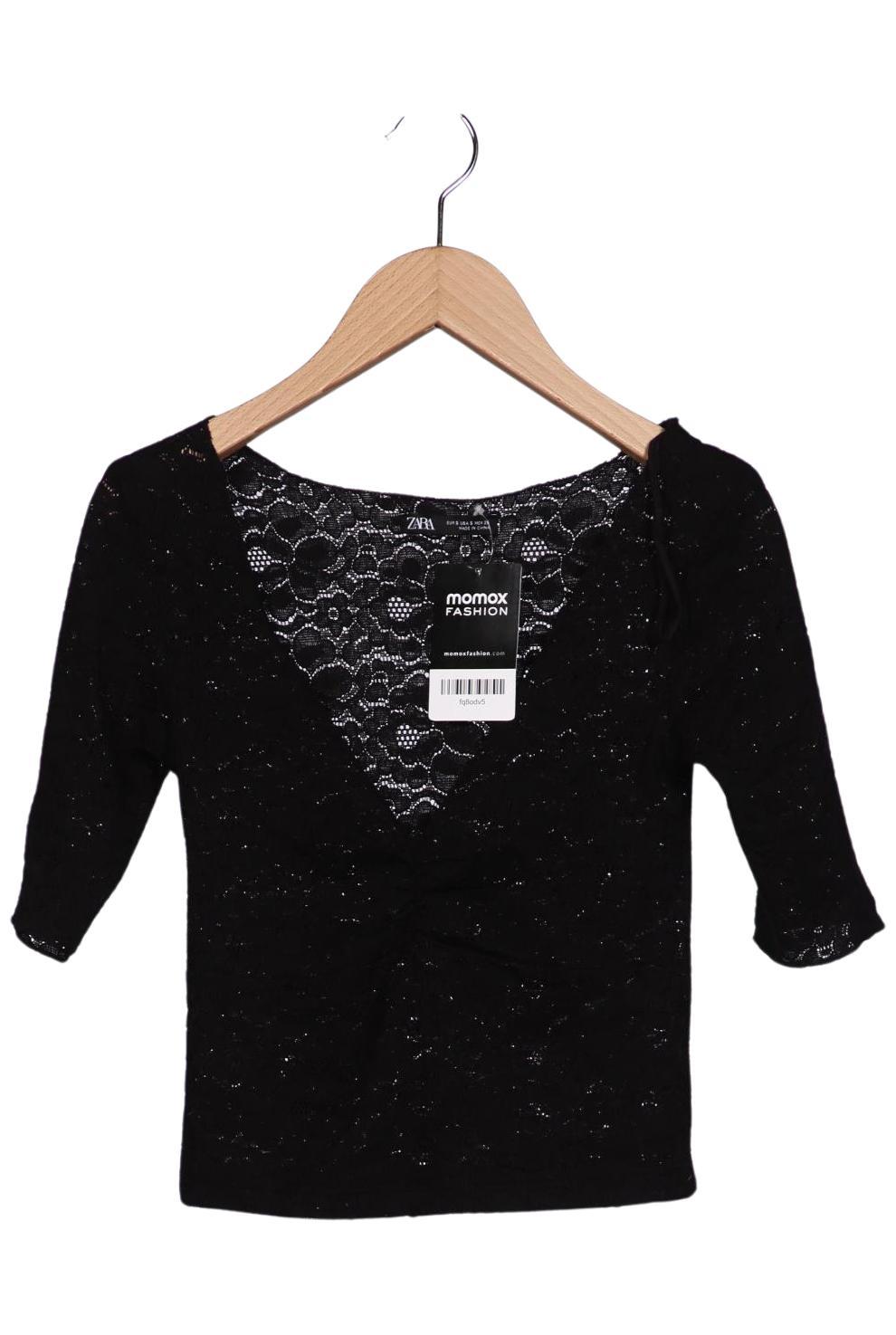 

Zara Damen T-Shirt, schwarz, Gr. 36