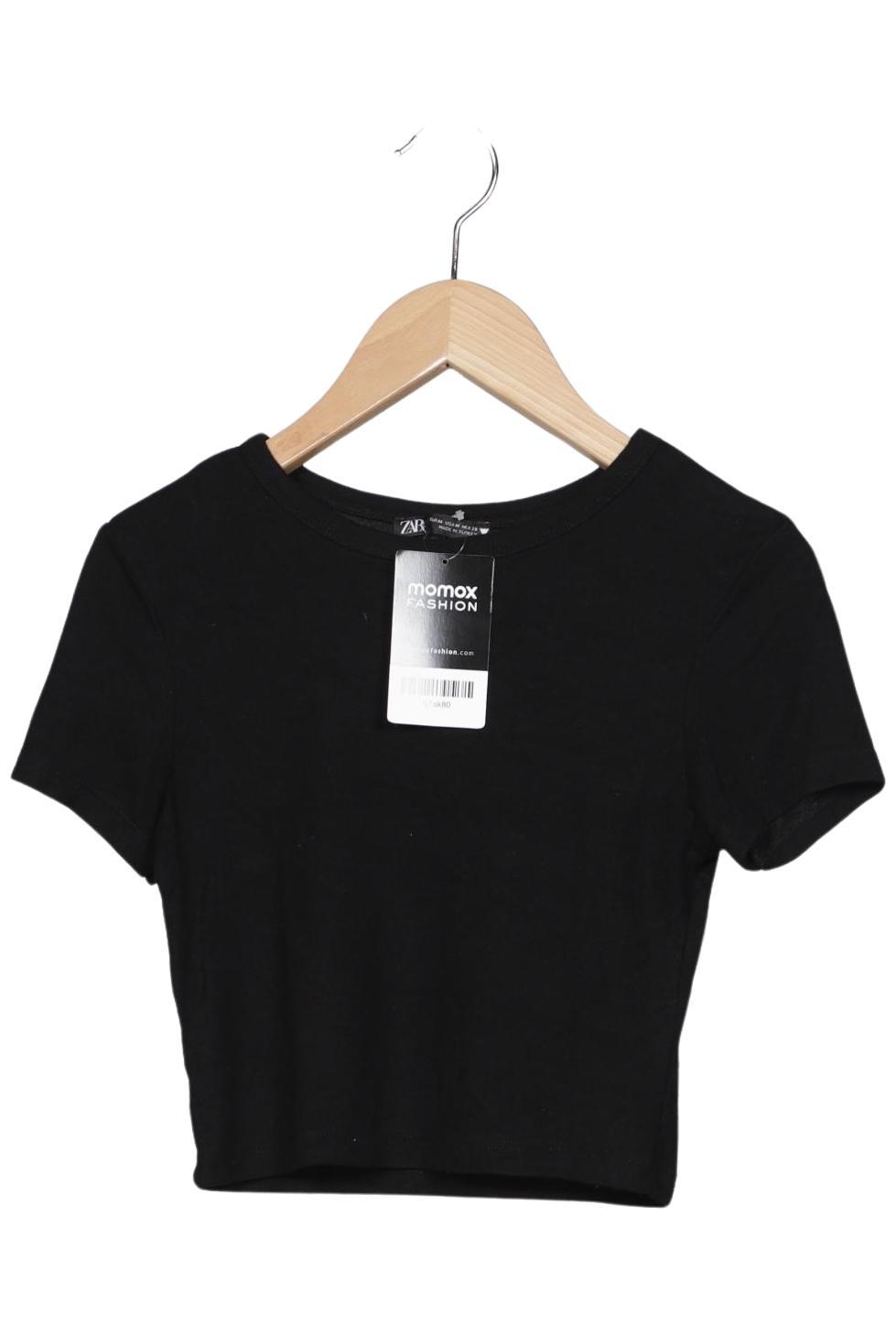 

Zara Damen T-Shirt, schwarz, Gr. 38
