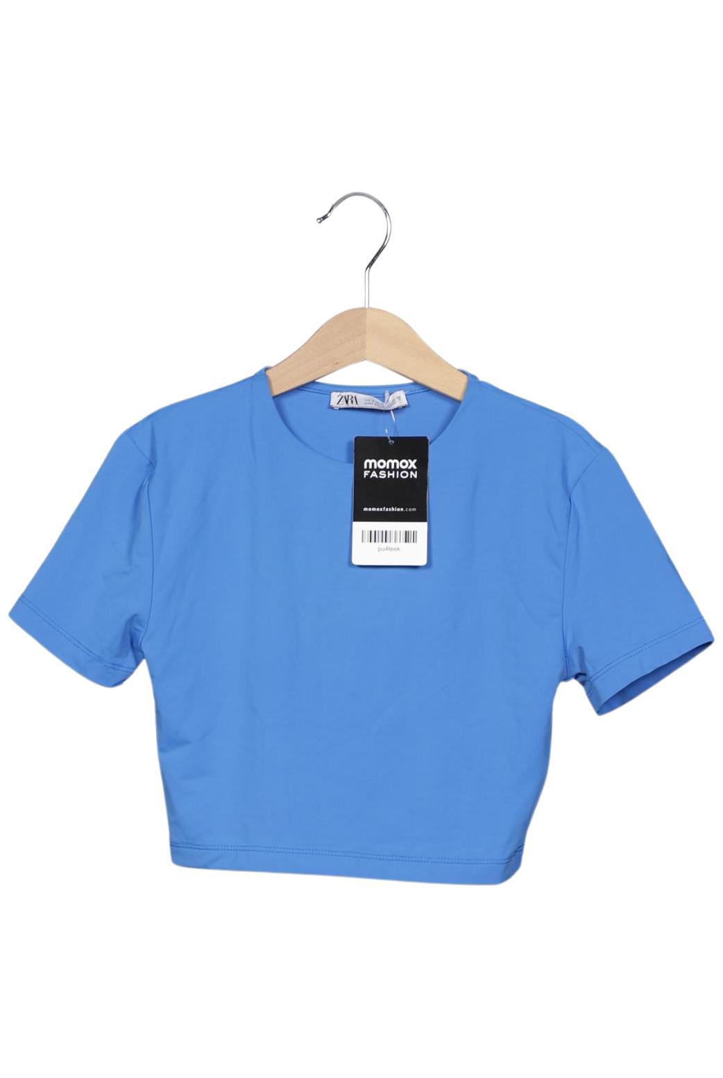 

Zara Damen T-Shirt, blau, Gr. 36