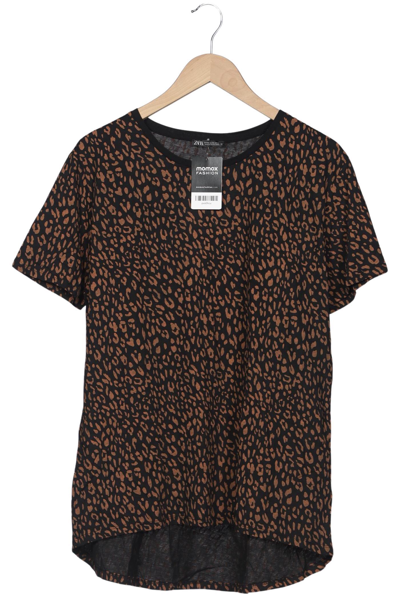 

Zara Damen T-Shirt, schwarz, Gr. 44