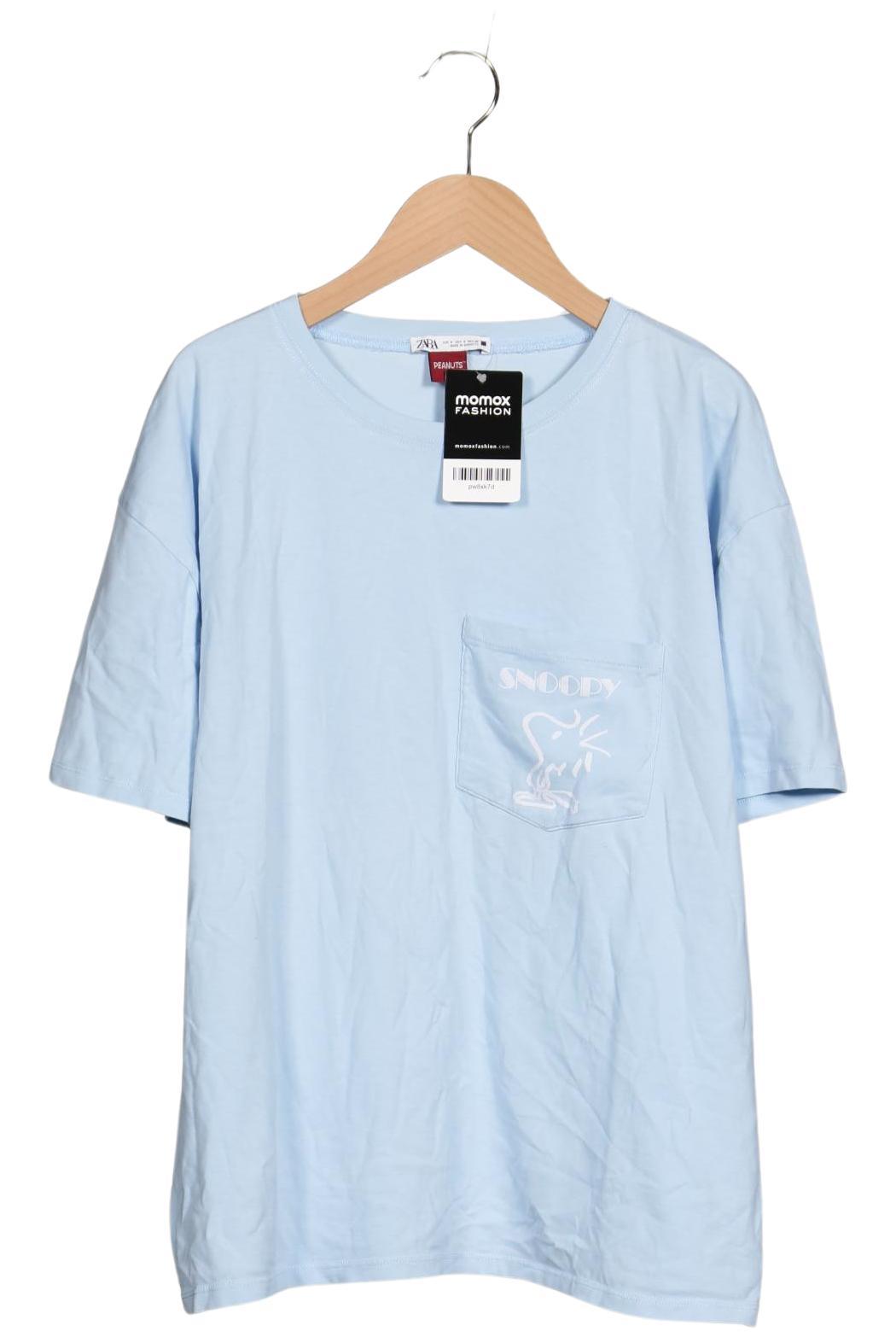 Thumbnail - Zara Damen T-Shirt, hellblau, Gr. 36