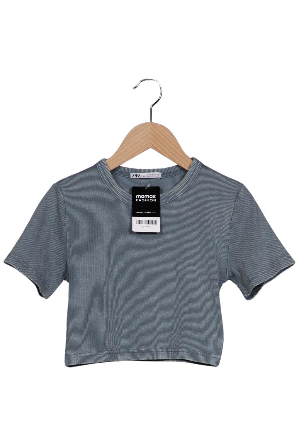 

Zara Damen T-Shirt, hellblau, Gr. 36