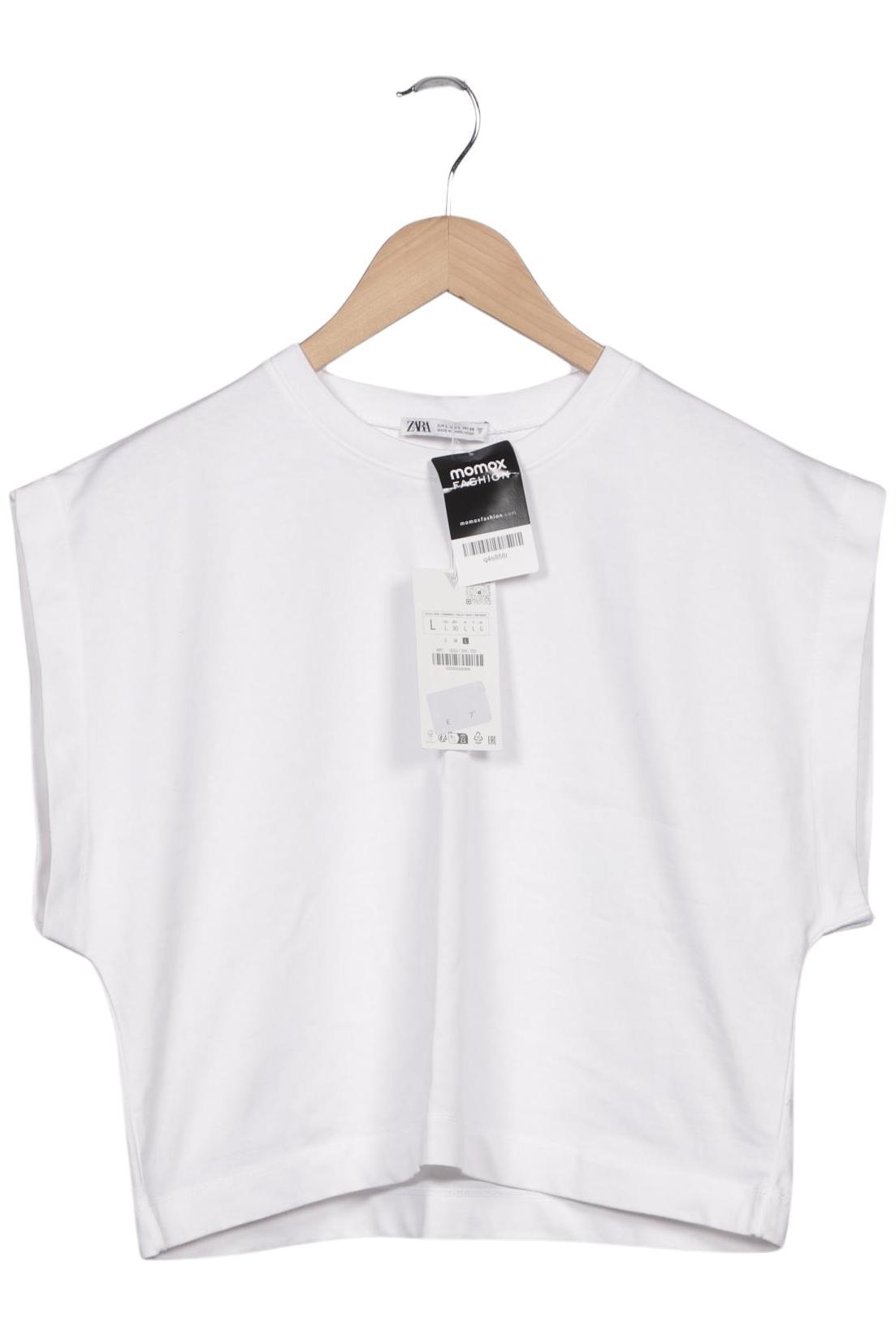 

Zara Damen T-Shirt, weiß, Gr. 42