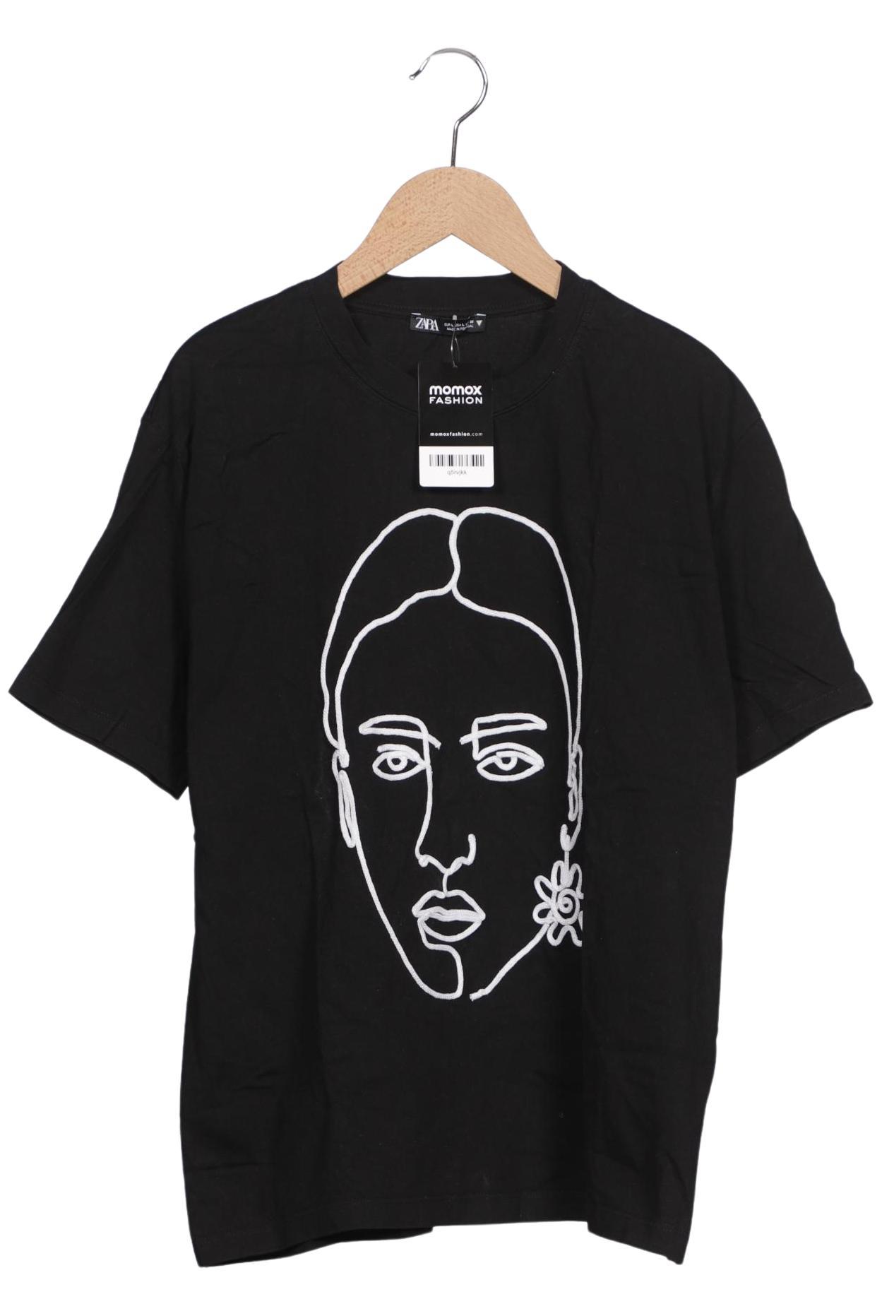 

Zara Damen T-Shirt, schwarz, Gr. 42