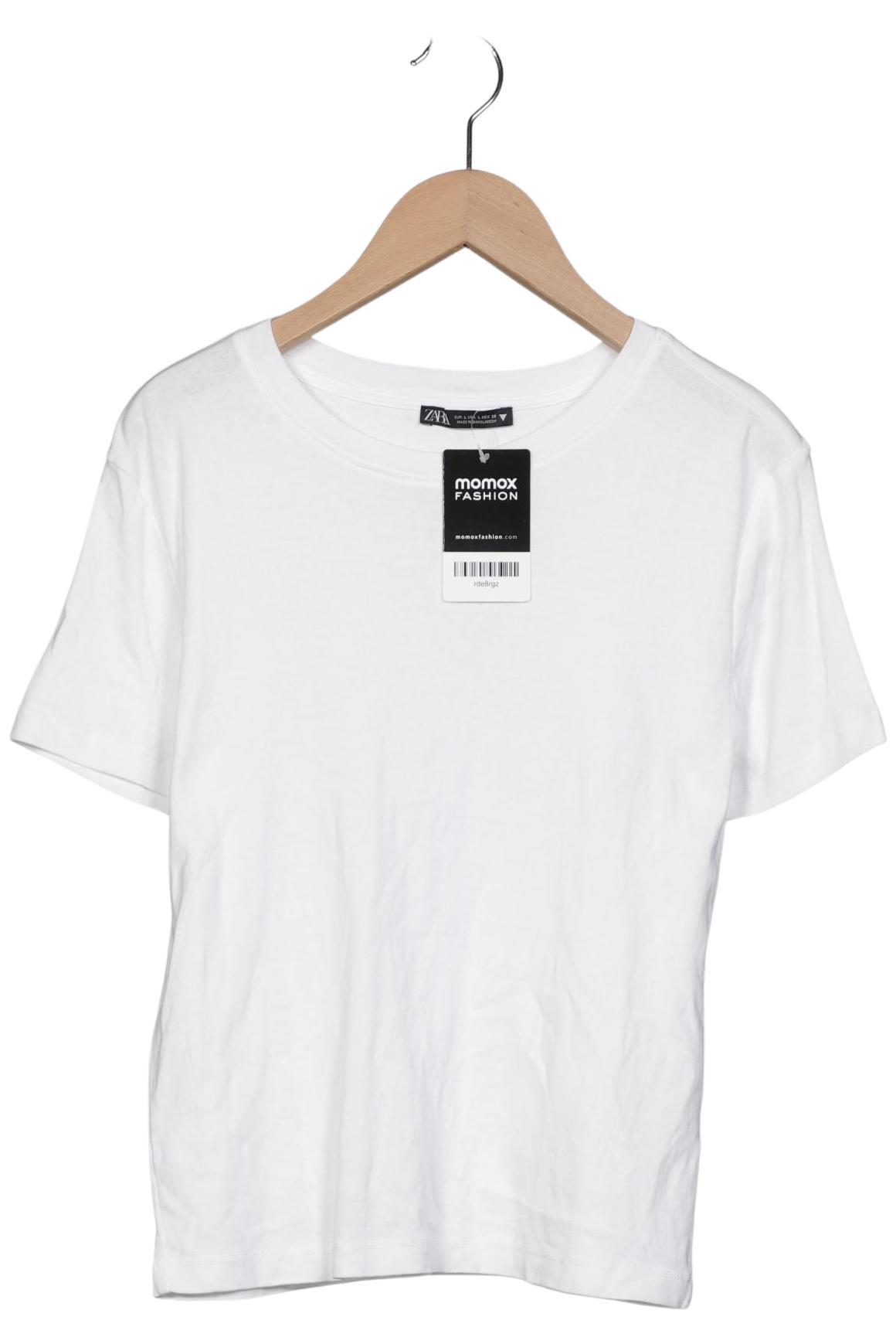 

Zara Damen T-Shirt, weiß, Gr. 42