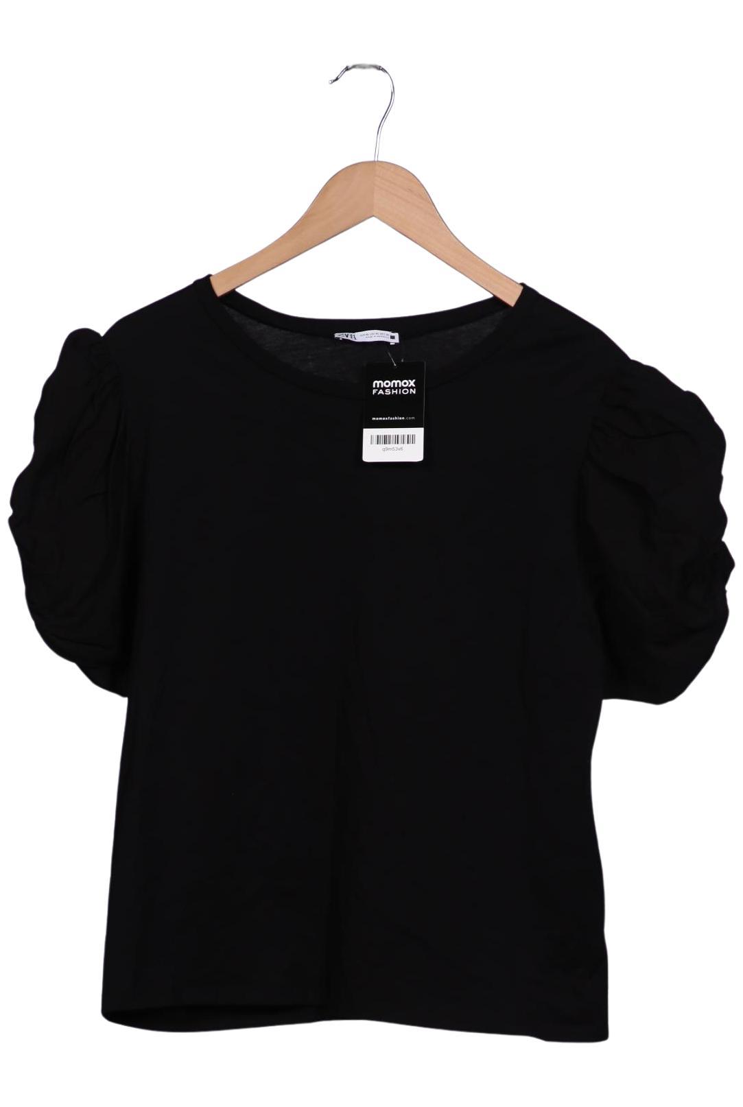

Zara Damen T-Shirt, schwarz, Gr. 44