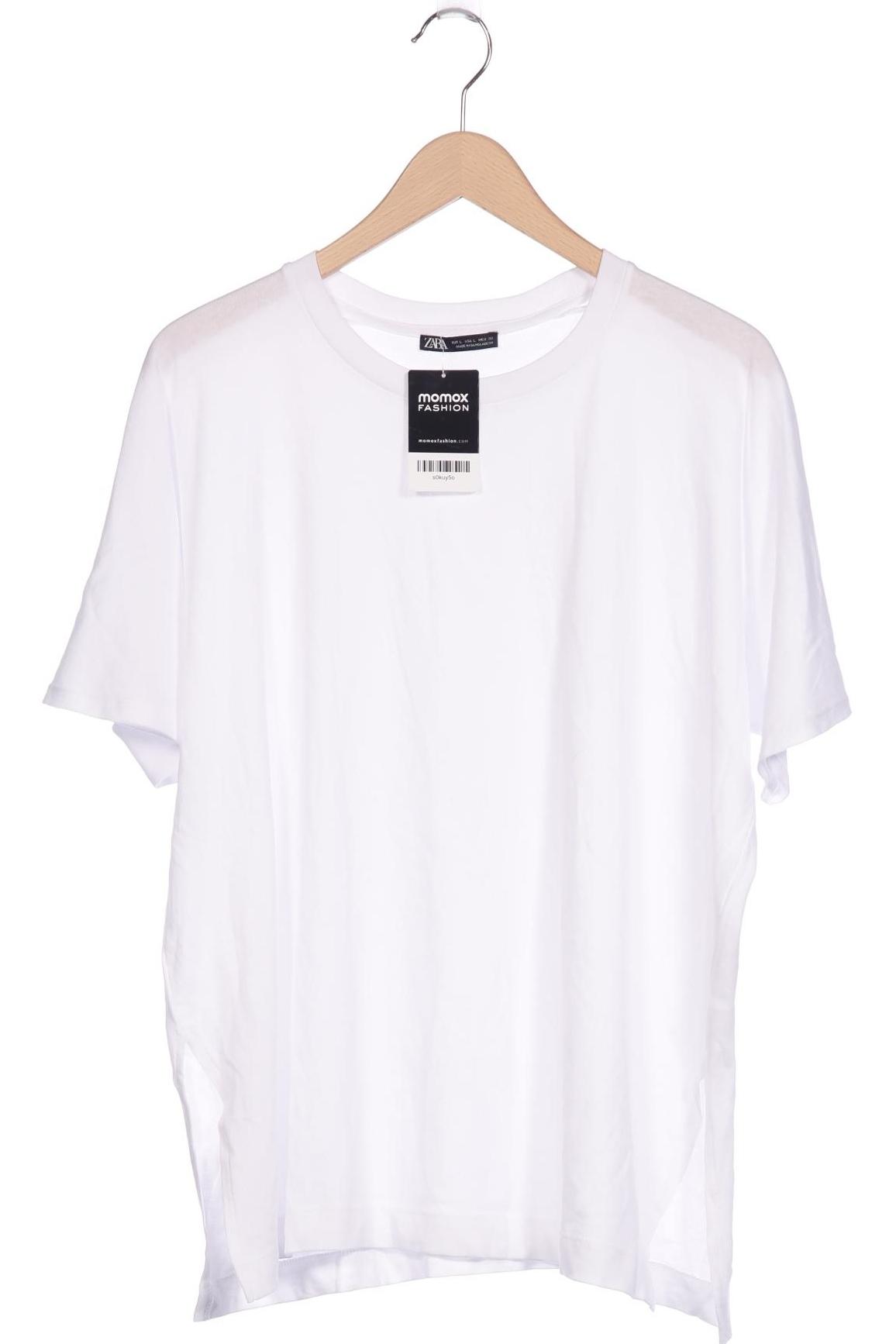 

Zara Damen T-Shirt, weiß, Gr. 42