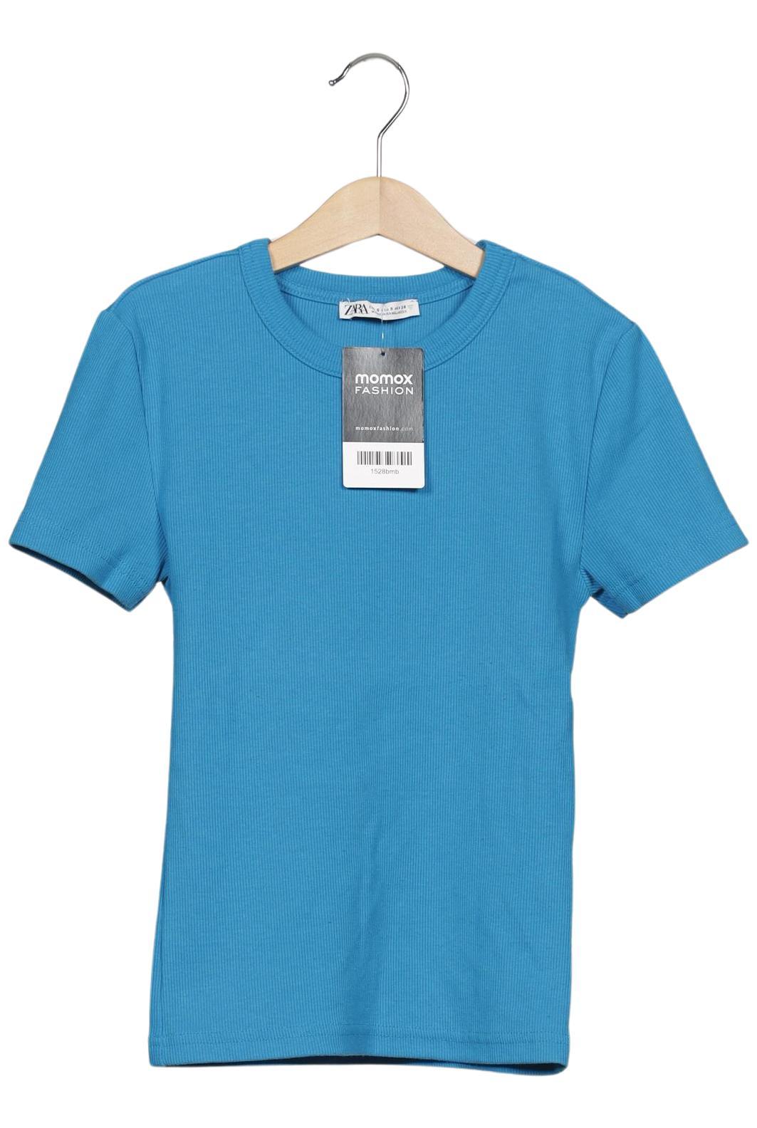 

Zara Damen T-Shirt, blau, Gr. 36