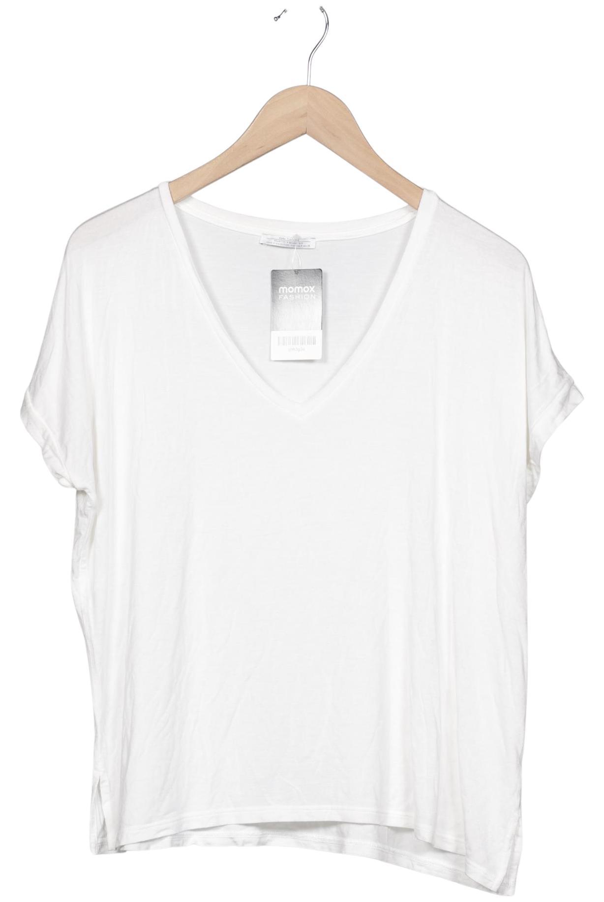 

Zara Damen T-Shirt, cremeweiß, Gr. 38