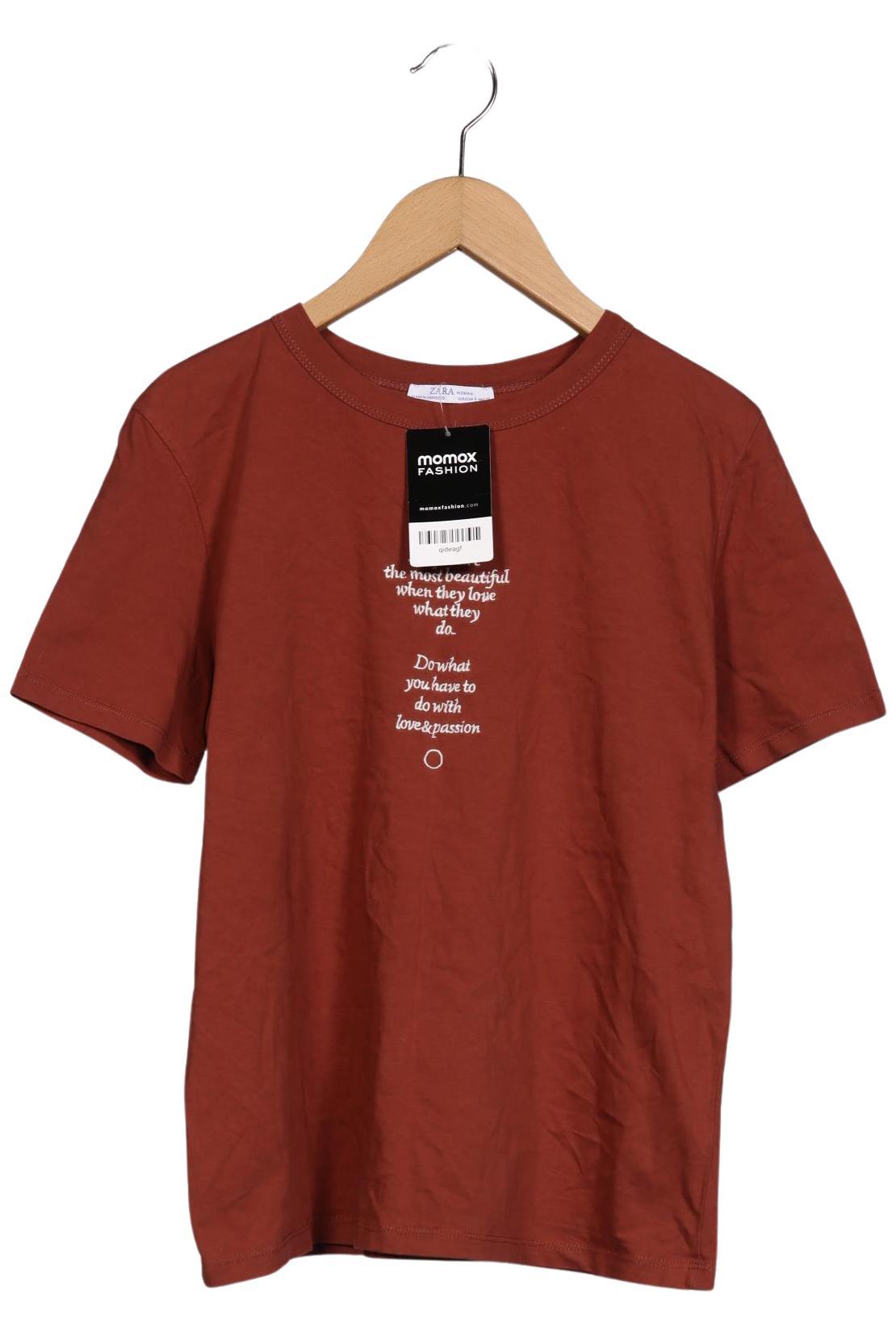 Thumbnail - Zara Damen T-Shirt, braun, Gr. 36