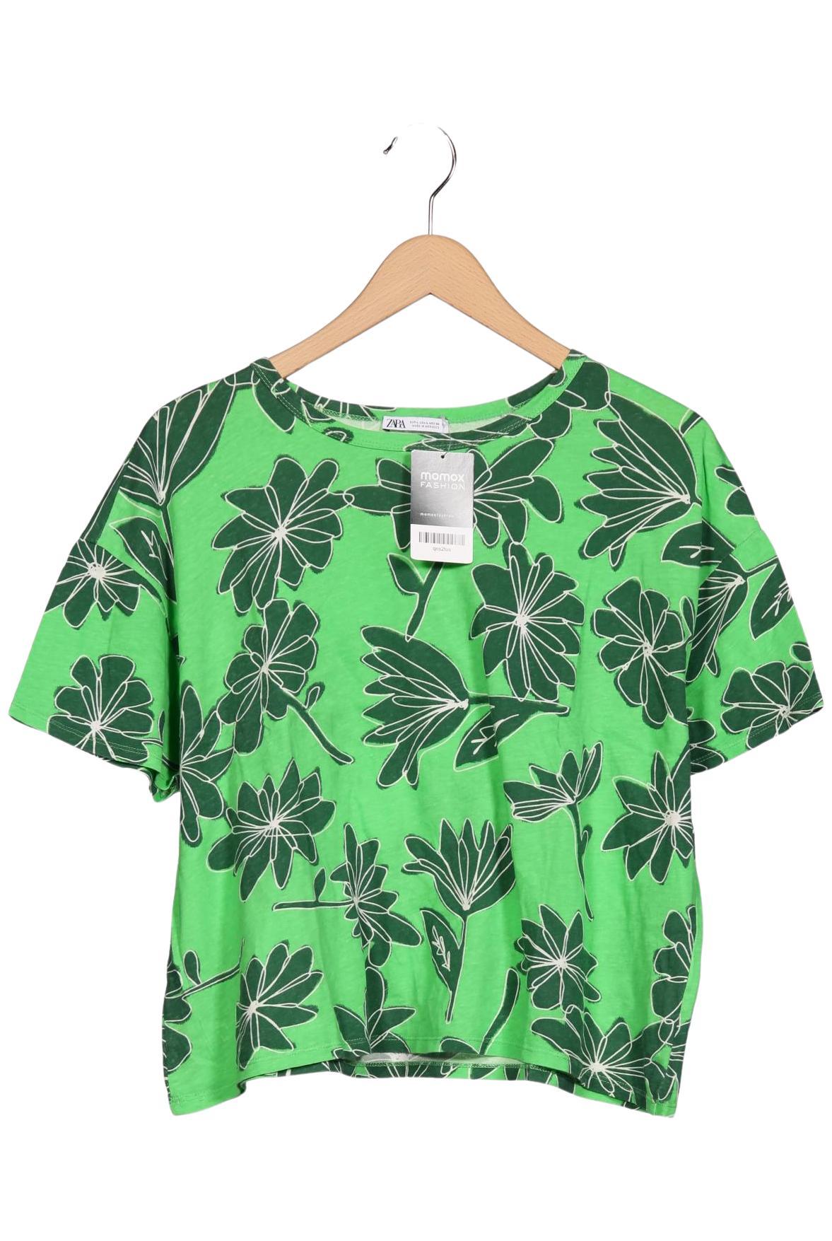 

Zara Damen T-Shirt, grün, Gr. 42