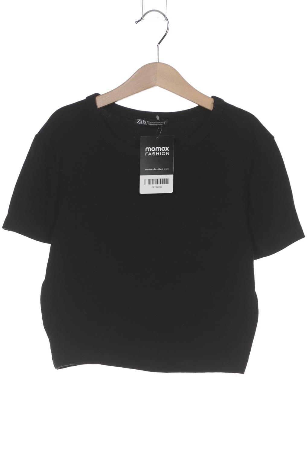 

Zara Damen T-Shirt, schwarz, Gr. 38