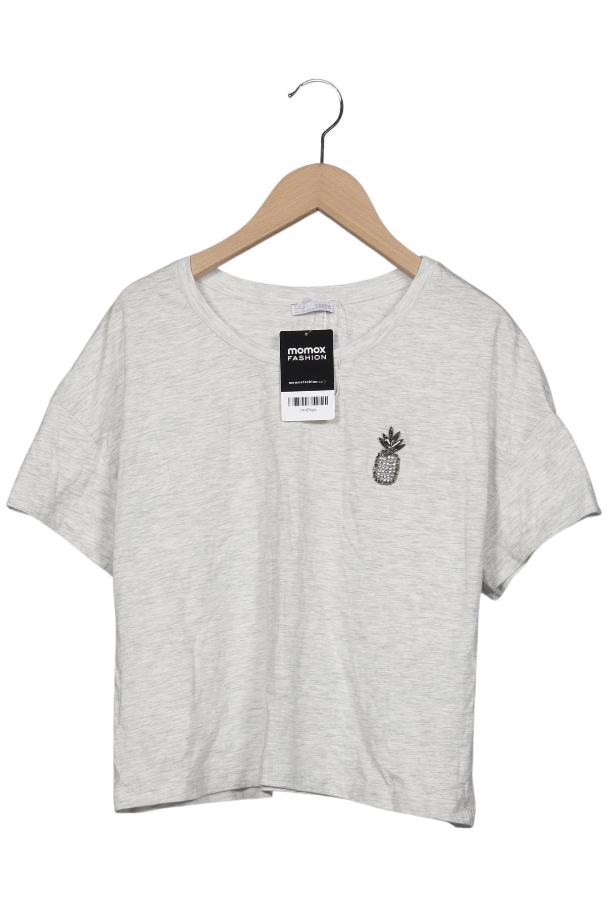 

Zara Damen T-Shirt, grau, Gr. 36