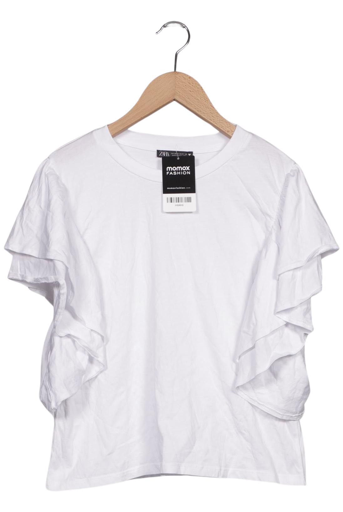 

Zara Damen T-Shirt, weiß, Gr. 38